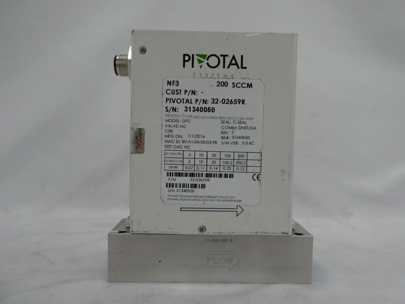 Pivotal Systems GFC Mass Flow Controller MFC Reseller Lot of 6 Working - Image 7