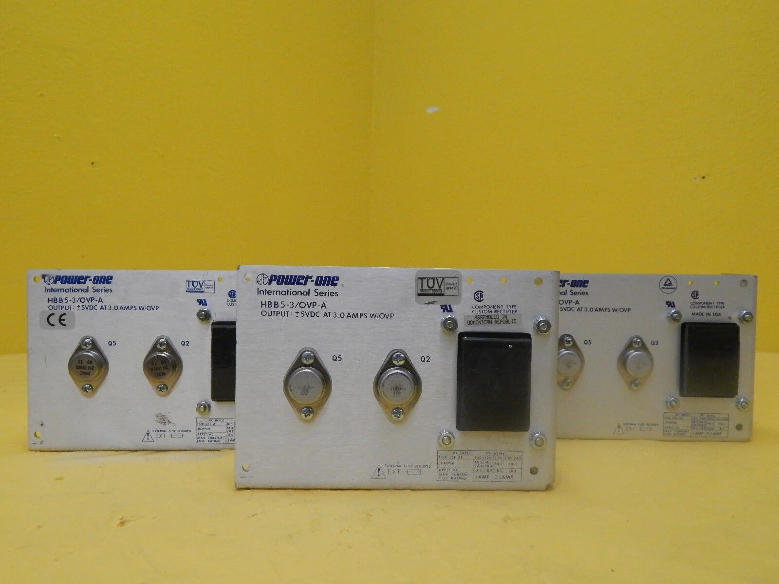 Power-One HBB5-3/OVP-A Power Supply International Series Reseller Lot of 3 Used - Image 2
