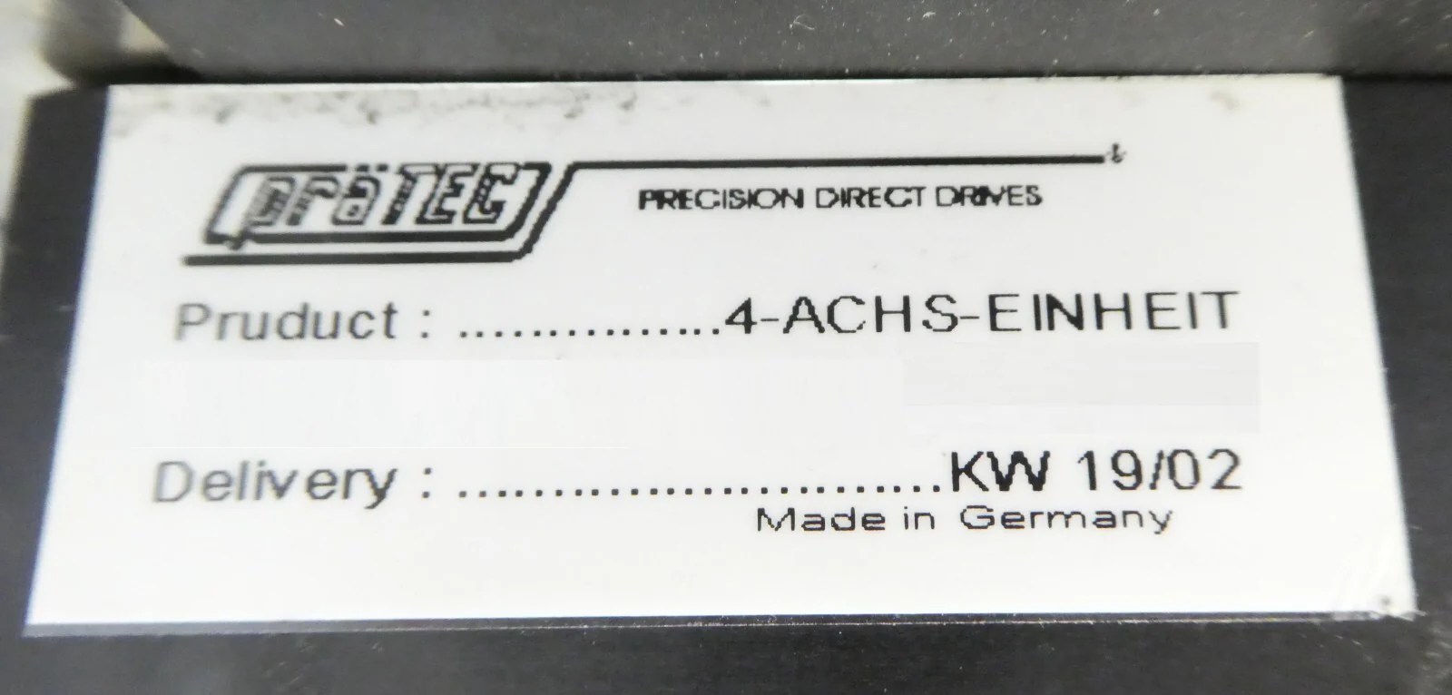 praTEC 4-ACHS-EINHEIT 200mm 3-Axis Wafer Stage Assembly Spare Surplus - Image 12