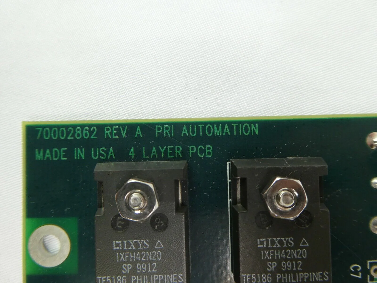 PRI Automation 70002862 AMP Safety with Brake Board PCB Working Spare - Image 11