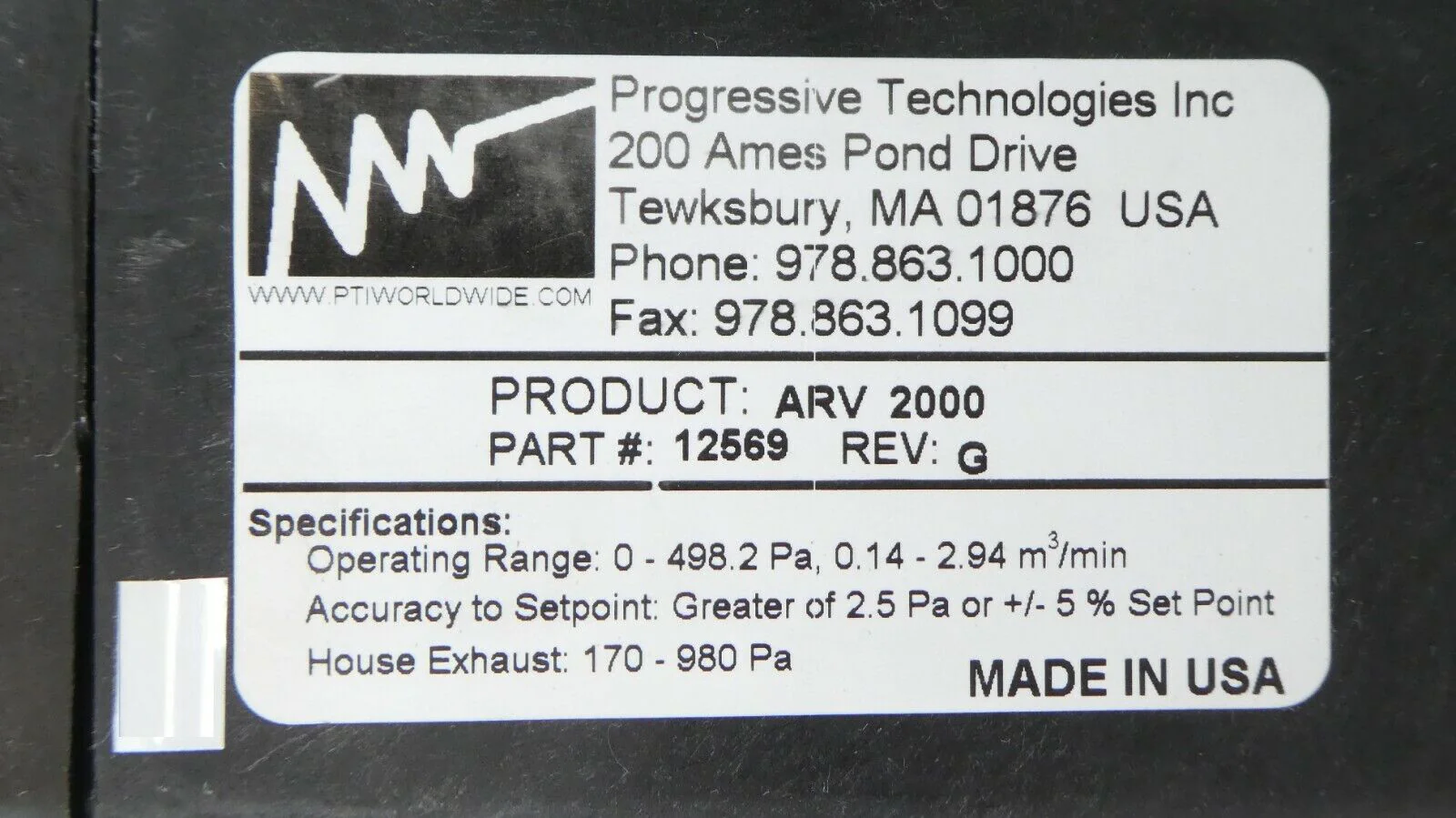 PTI Progressive Technologies 12569 Input/Output Controller ARV 2000 TEL Surplus - Image 9