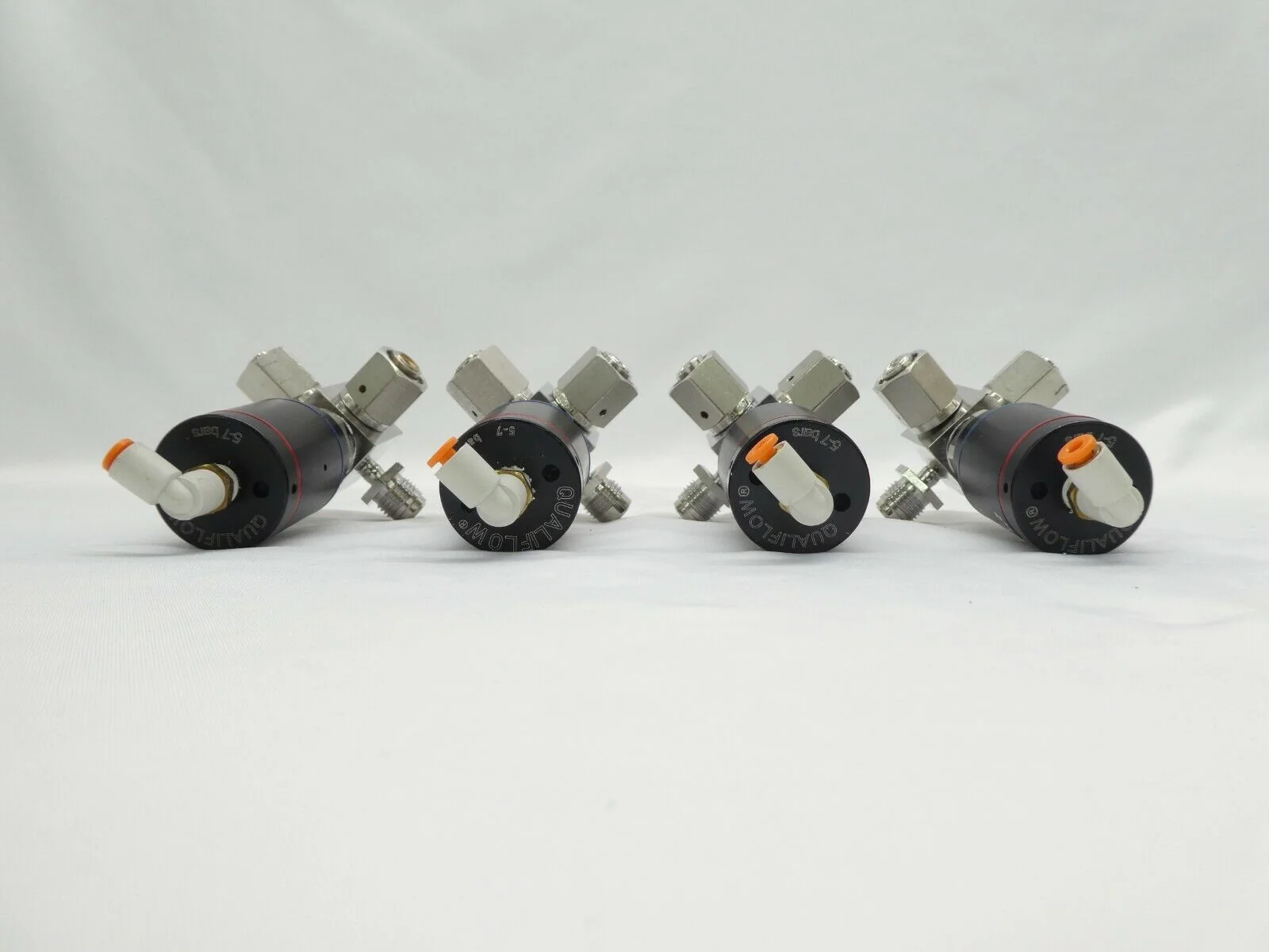 Qualiflow 2x10-9atm.cm3/Sec 4-Way Pneumatic Valve Lot of 4 Working Surplus - Image 6