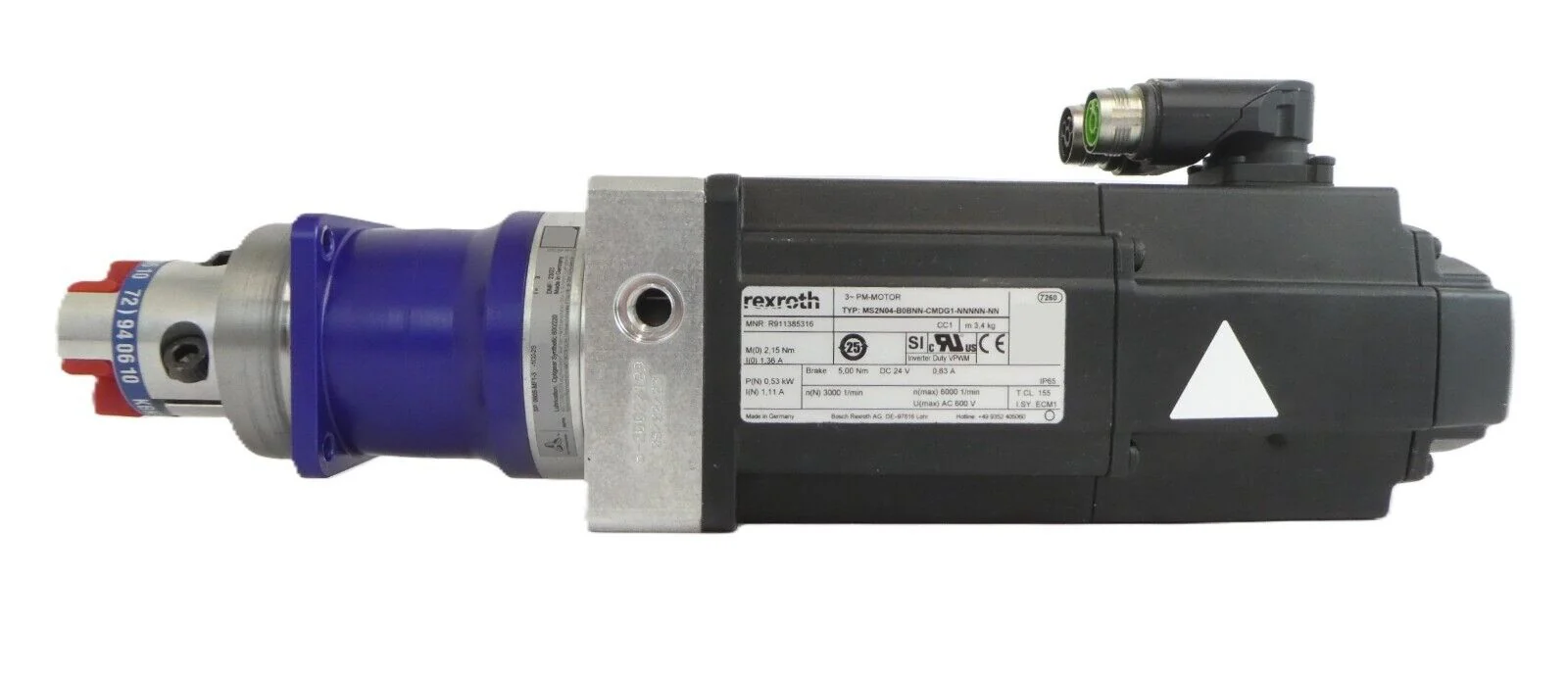 Rexroth MS2N04-B0BNN-CMDG1-NNNNN-NN Servo Motor SP 060S-MF1-3-1C0-2S Working