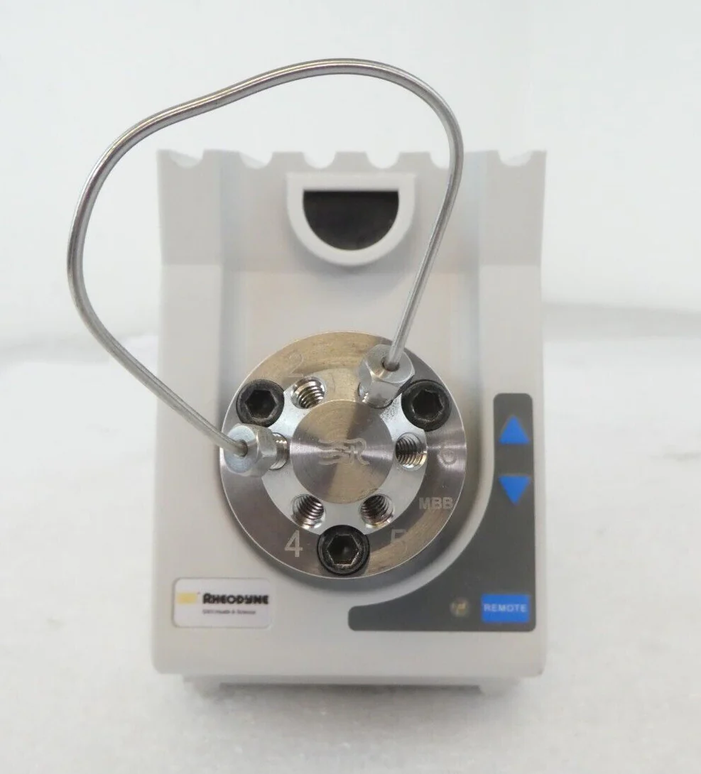 Rheodyne MXT715-000 6-Port UltraLife Switching Valve Reseller Lot of 2 Surplus - Image 2