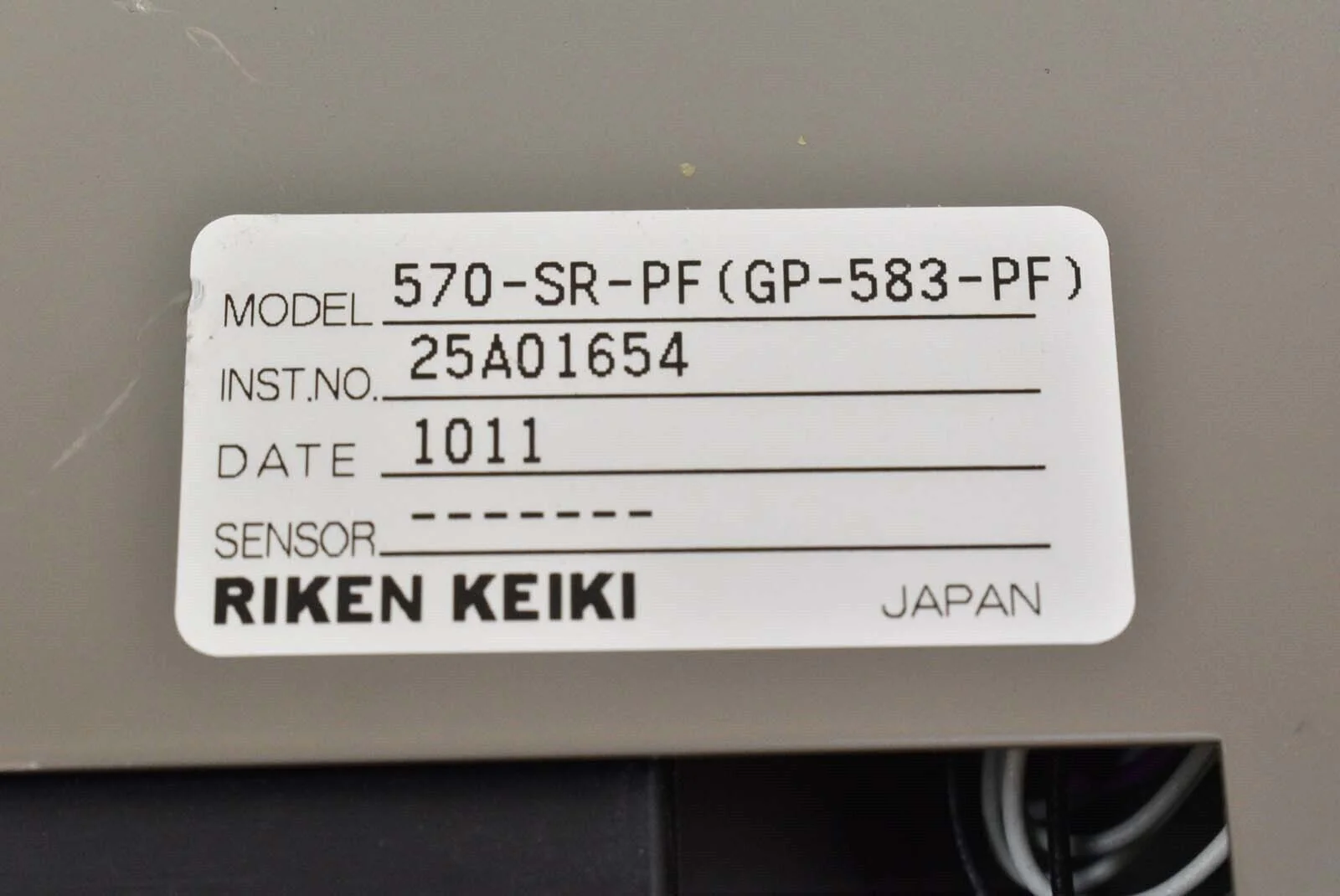 Riken Keiki 570-SR-PF Gas Monitor - Image 3