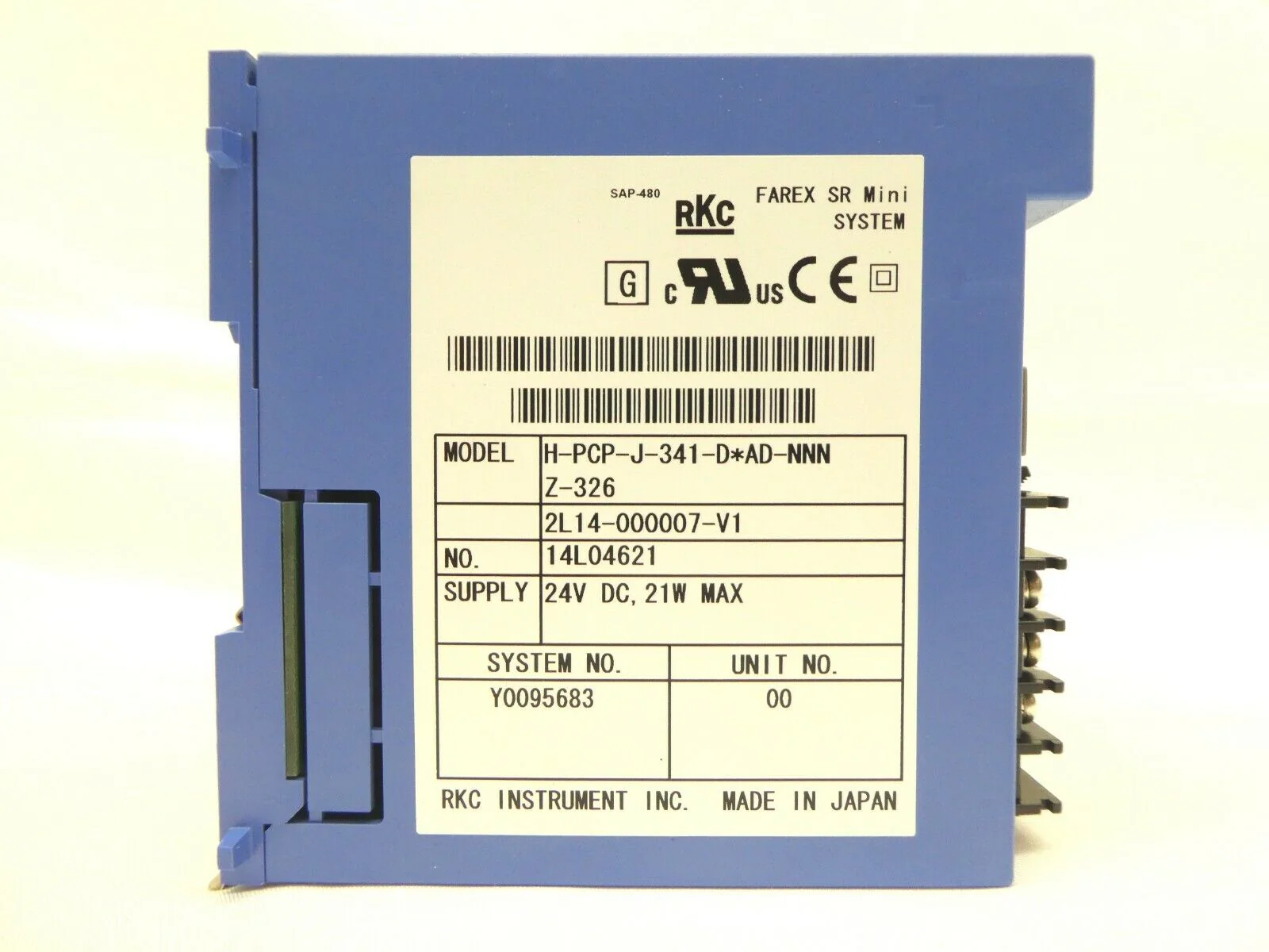 RKC FAREX SR Mini System 2L14-000007-V1 H-PCP-J-341-D*AD-NNN H-TIO-J-F501-8*NN - Image 4