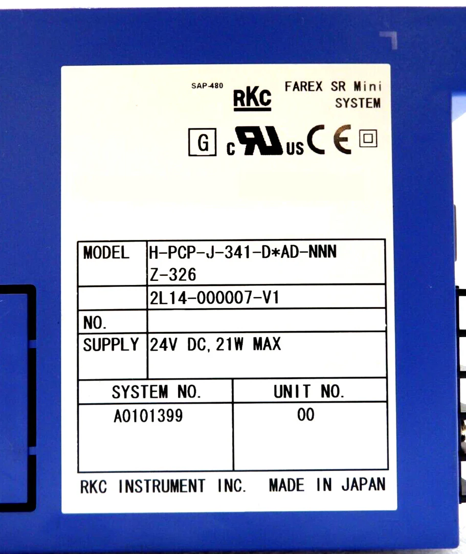 RKC FAREX SR Mini System H-PCP-J-341-D*AD-NNN H-TIO-J-F501-8*NN Lot of 6 Working - Image 8