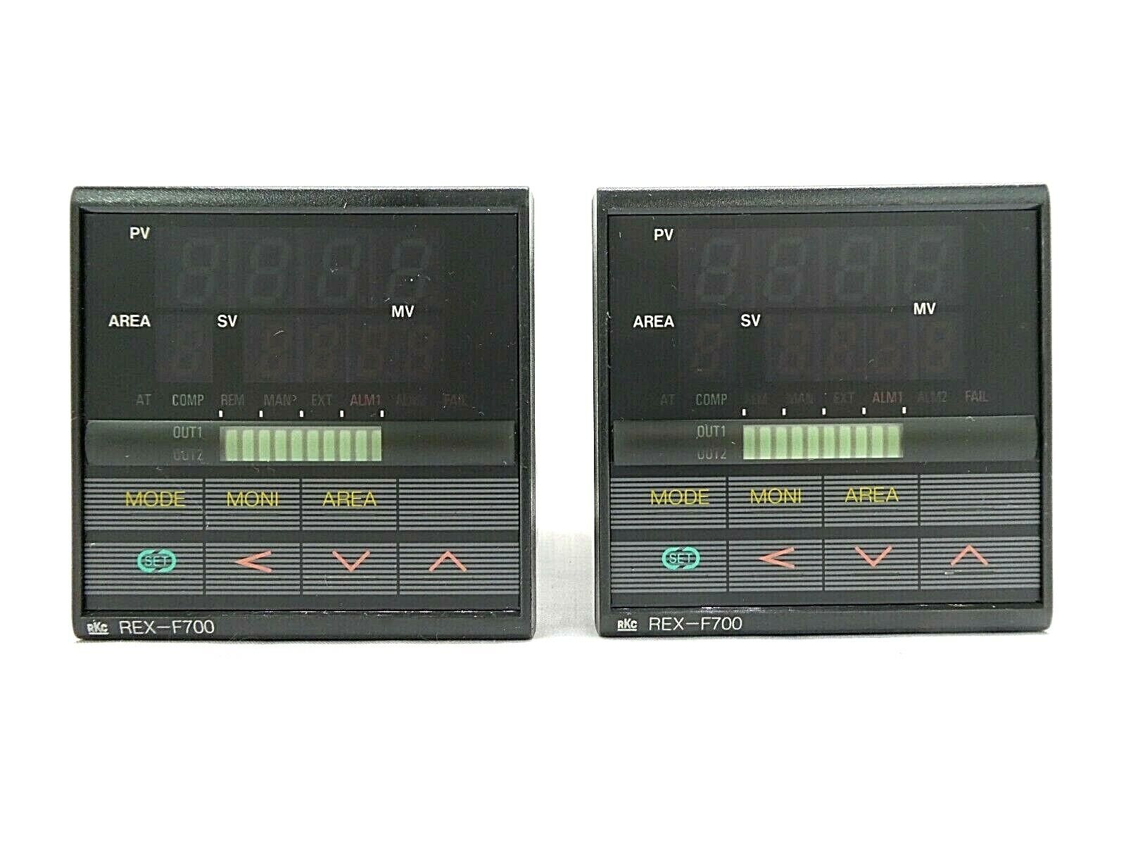 RKC REX-F700 Temperature Controller F700FD12 F700FD04 Lot of 2 Working Surplus - Image 2