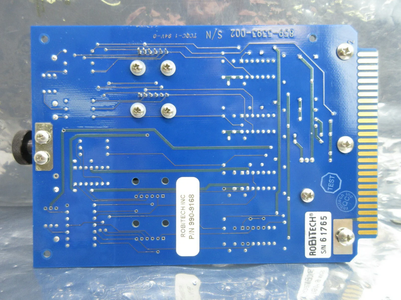 Robitech 990-9168 Transducer PCB Card 859-0944-002 Rev. C Used Working - Image 2