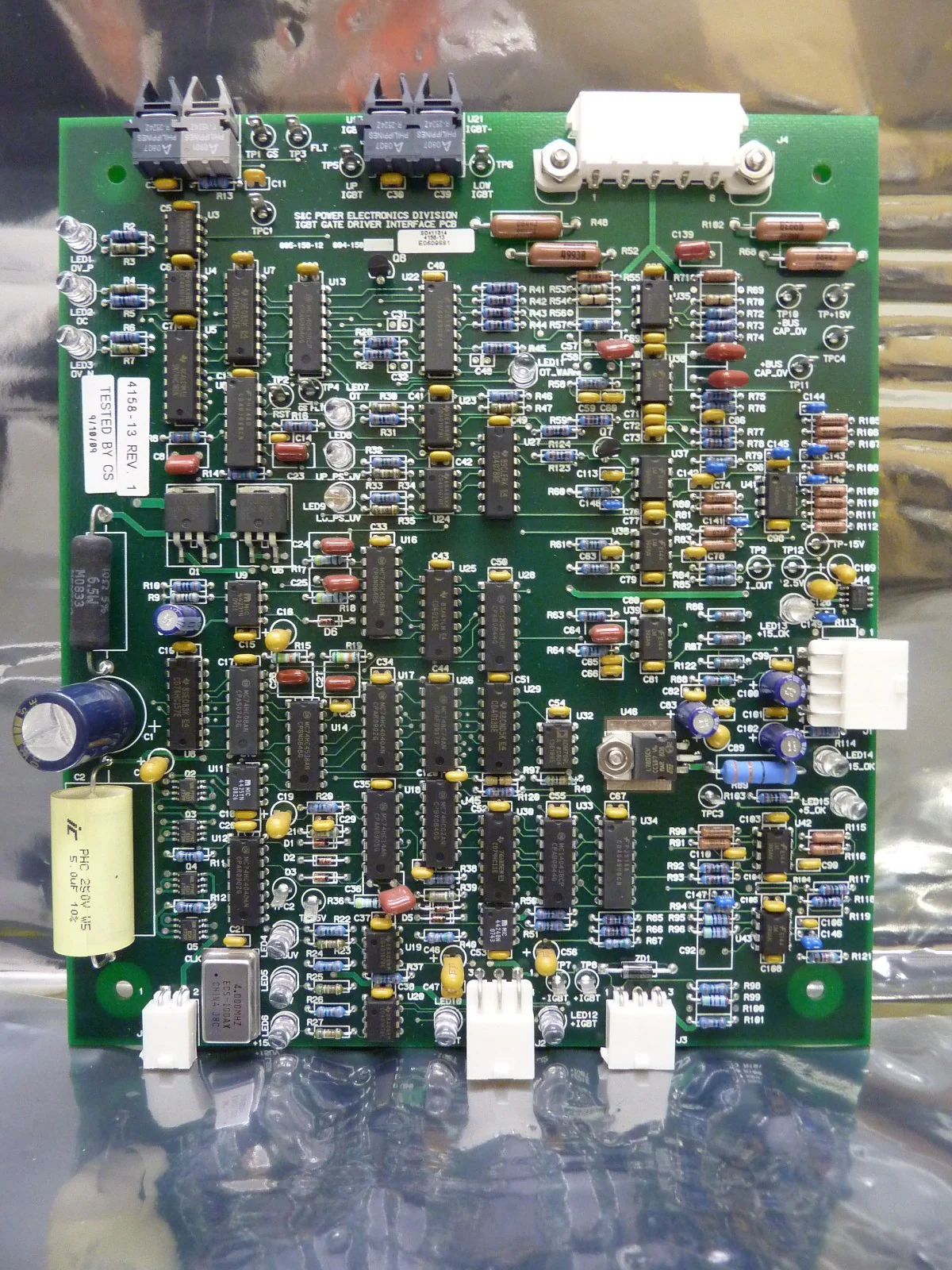 S&C Electric 4158-13 IGBT Gate Driver Interface PCB 005-156-12 Used Working - Image 2