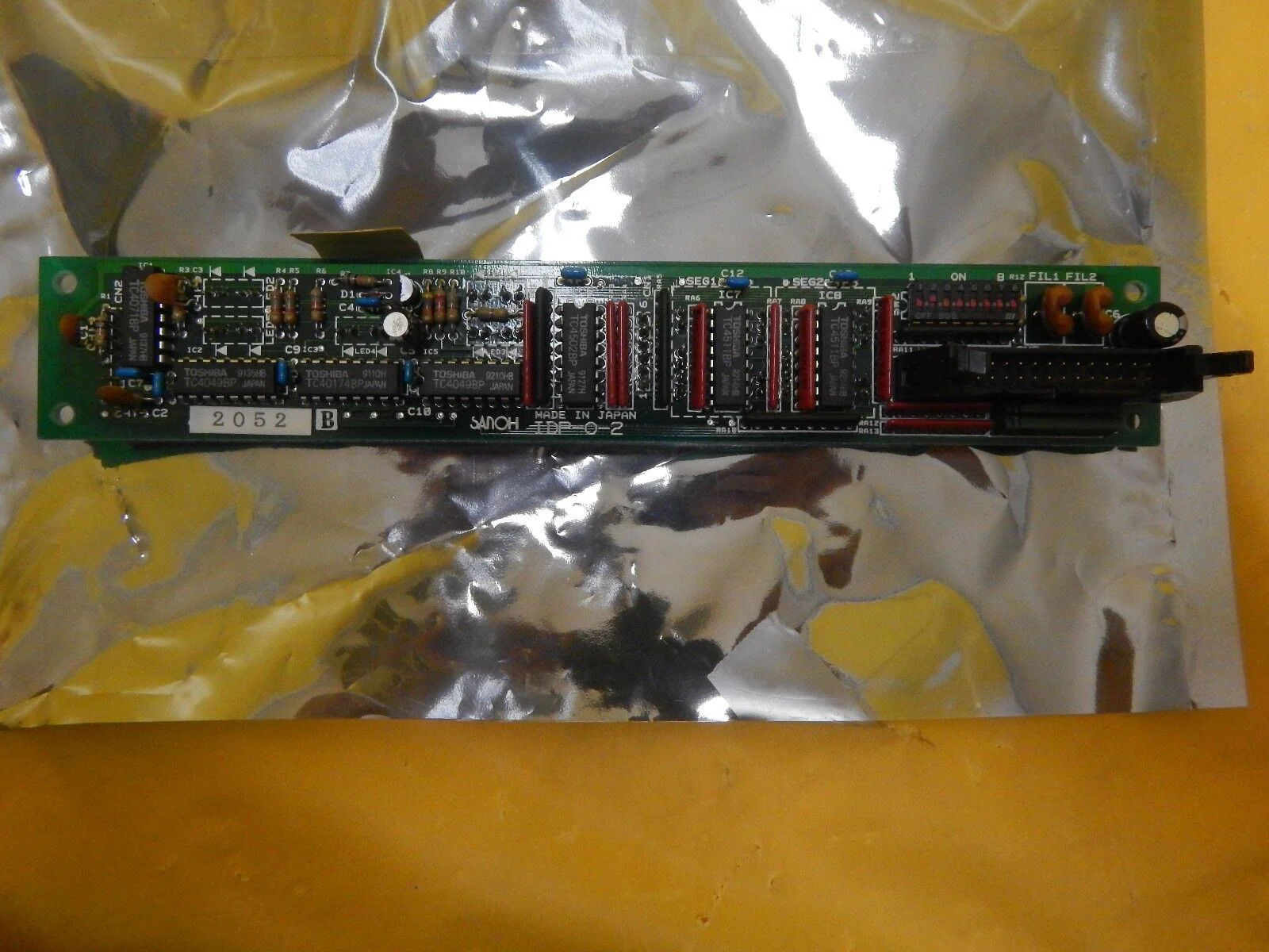 Sanoh IDP-0-2 Start Stop Keypad Board PCB Screen SC-W60A-AV Used Working - Image 4