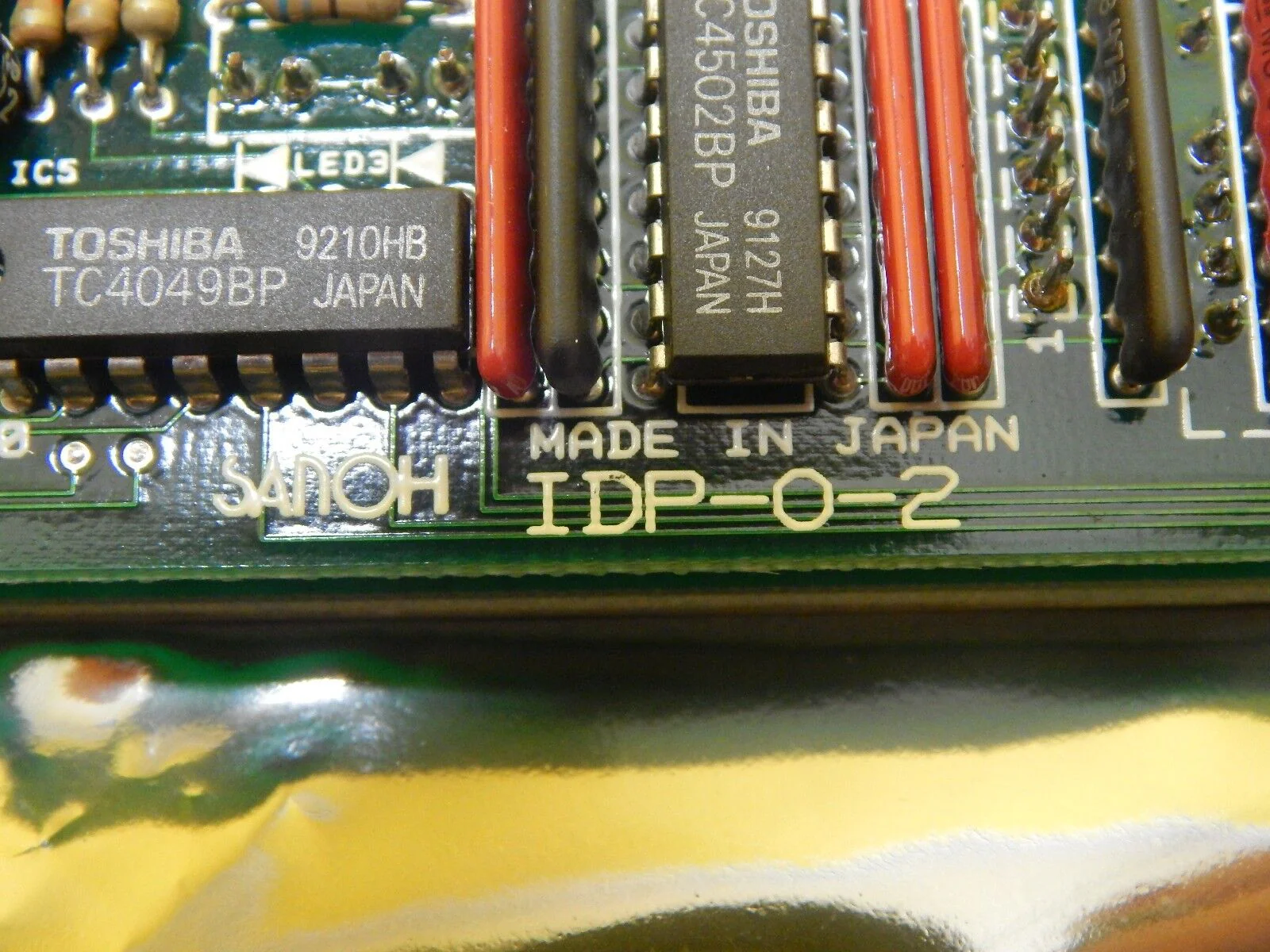 Sanoh IDP-0-2 Start Stop Keypad Board PCB Screen SC-W60A-AV Used Working - Image 6