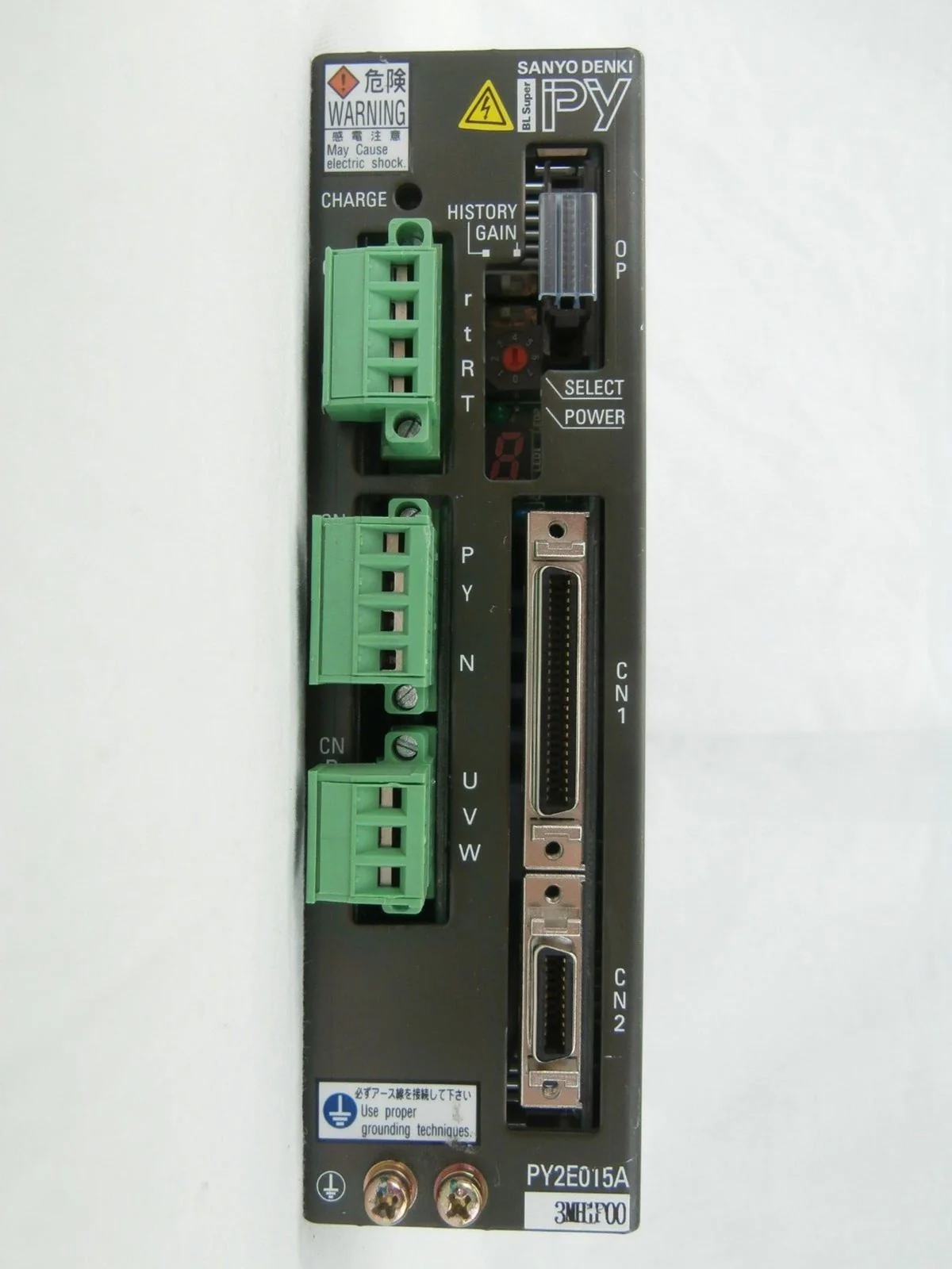 Sanyo Denki PY2E015A3MH1P00 Servo Amplifier BL Super PY Used Working - Image 2