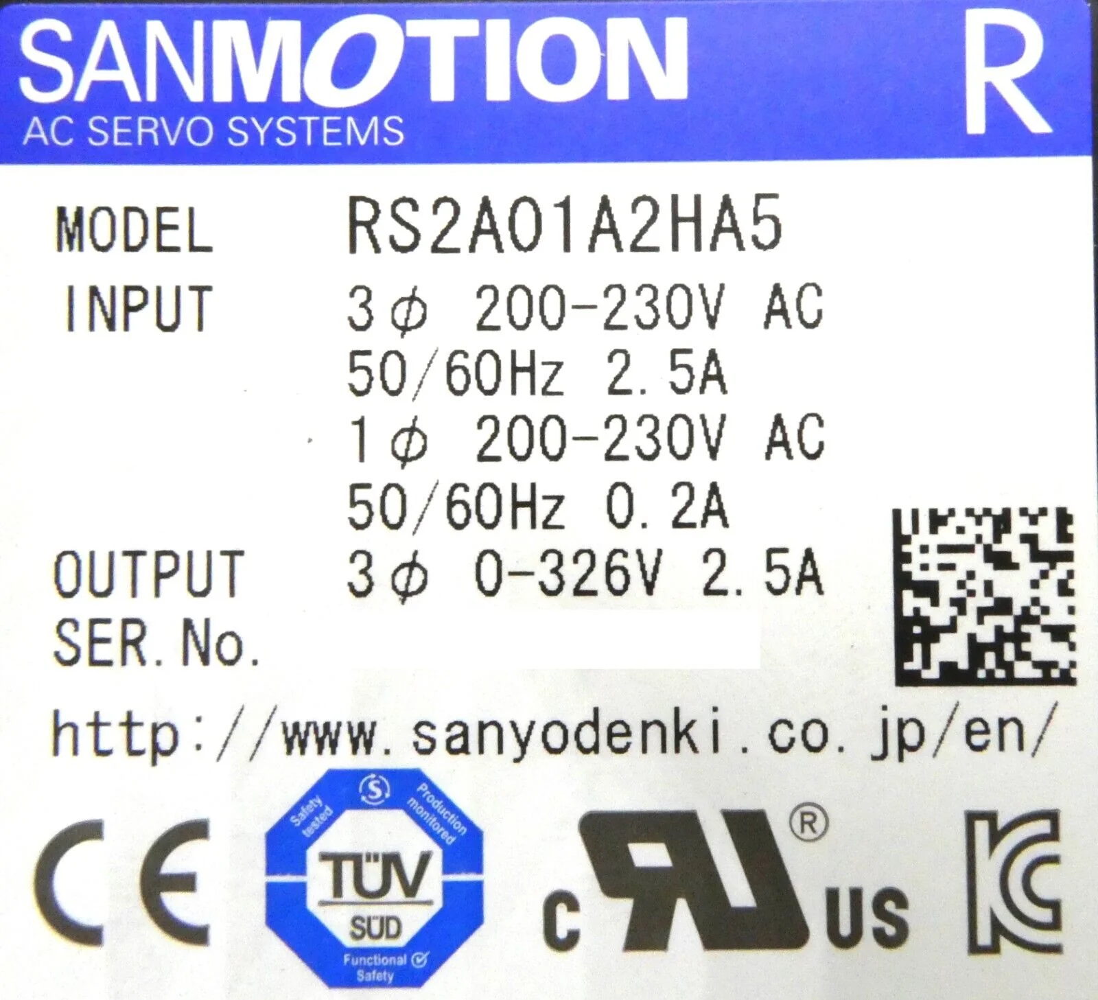 Sanyo Denki RS2A01A2HA5 AC Servo Amplifier SANMOTION R AMAT Lot of 4 Working - Image 10