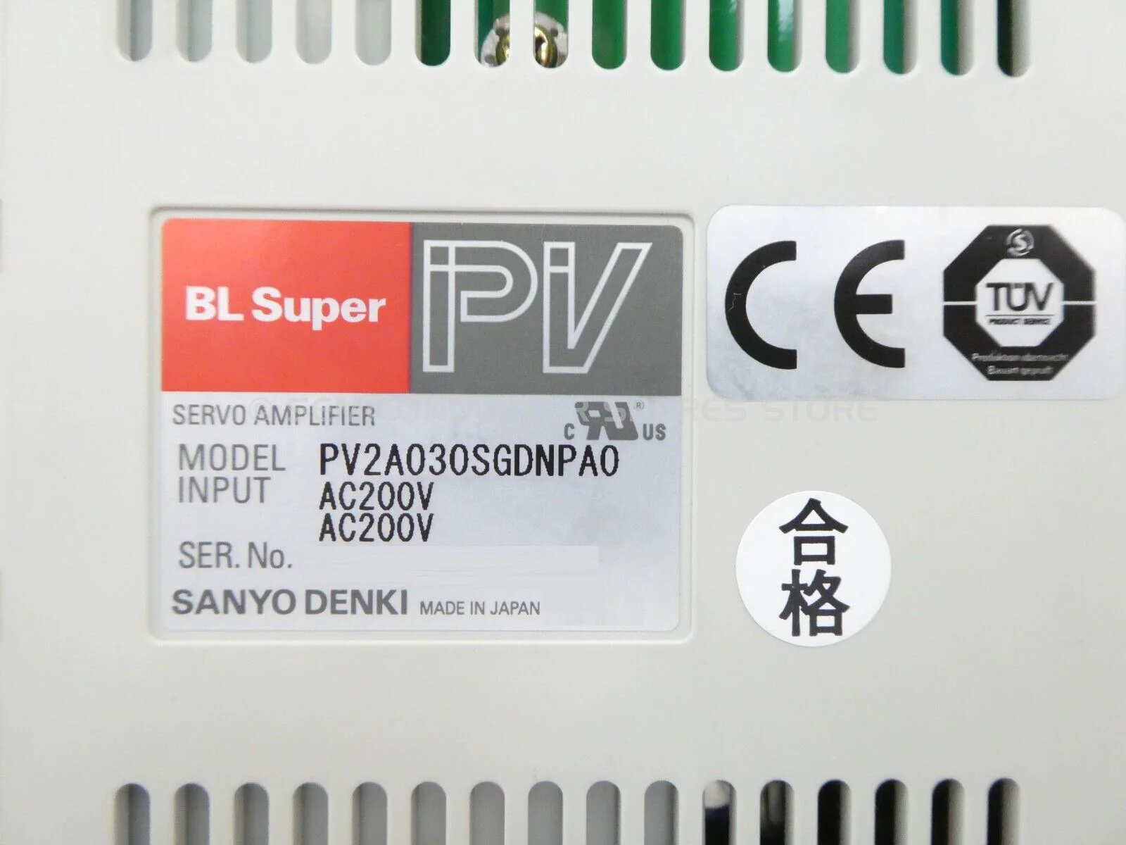 Sayno Denki PV2A030SGDNPA0 Servo Driver Amplifier BL Super PV Working Surplus - Image 10