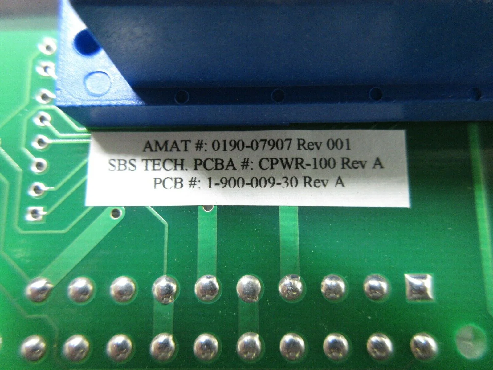 SBS Technologies 900-009-30A Interface Board PCB CPWR-100 AMAT 0790-07907 Used - Image 12