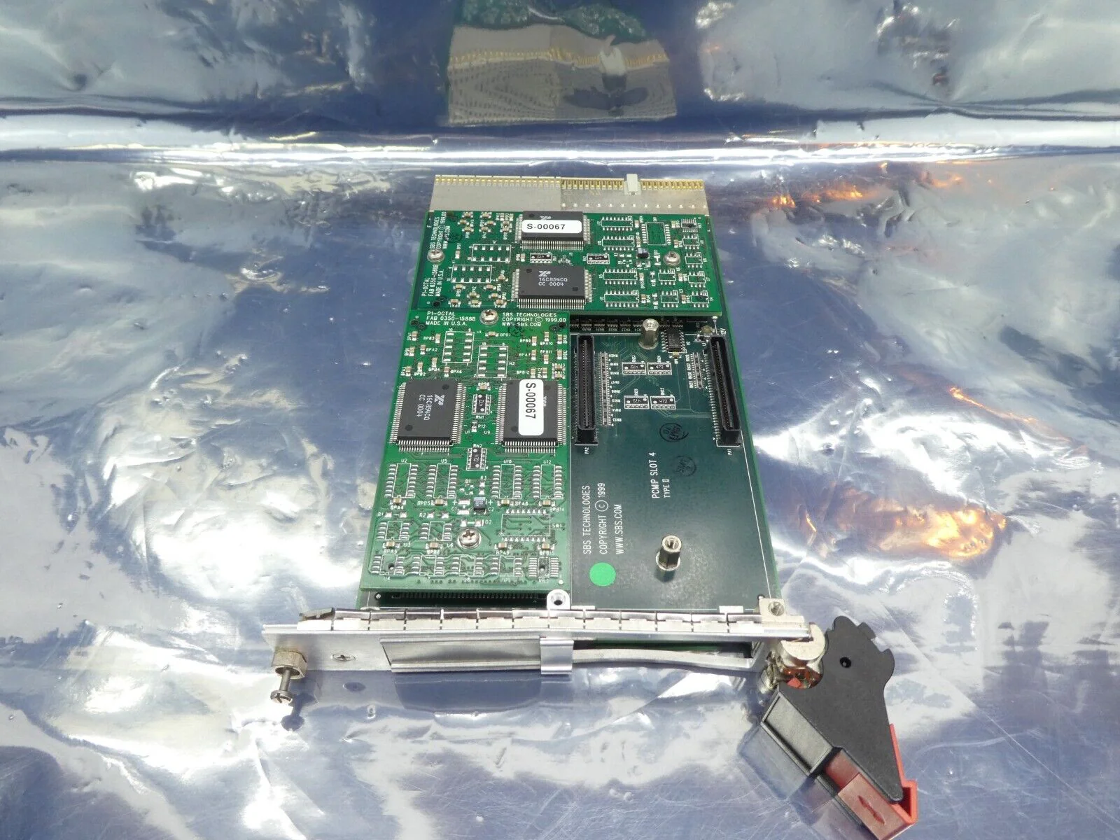 SBS Technologies MC-303 CARRIER PCB Card 0330-1586A P1-OCTAL Working Surplus - Image 4