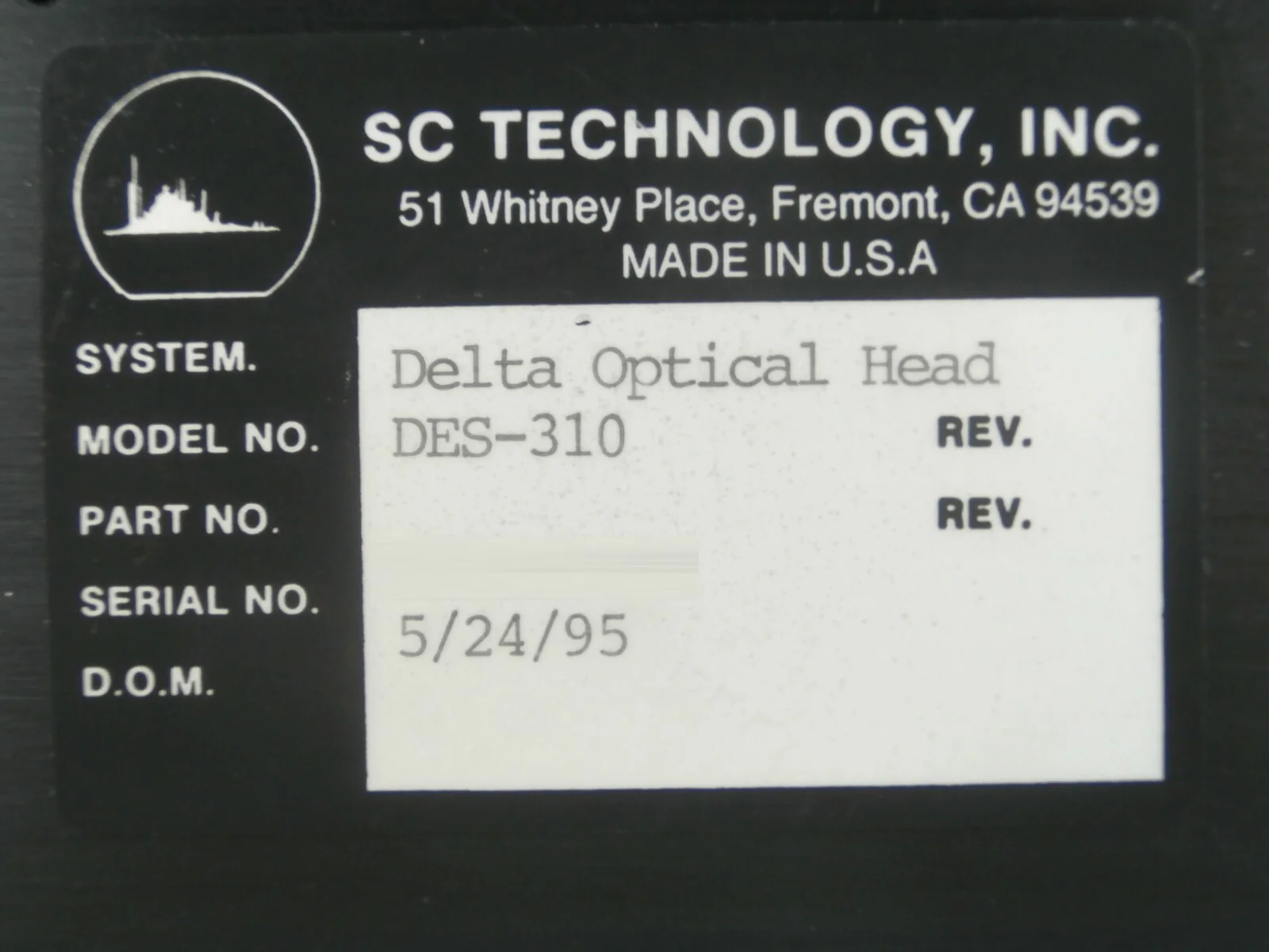 SC Technology DES-310 Delta Optical Head Endpoint Detection Working Spare - Image 9