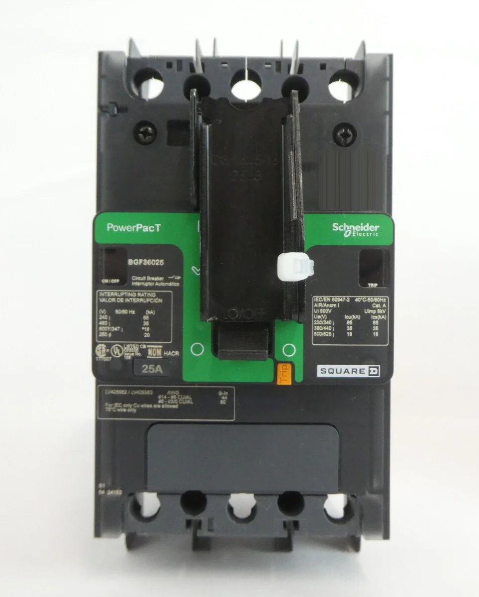 Schneider Electric BGF36025 3 Pole Circuit Breaker PowerPacT Lot of 3 Working - Image 2
