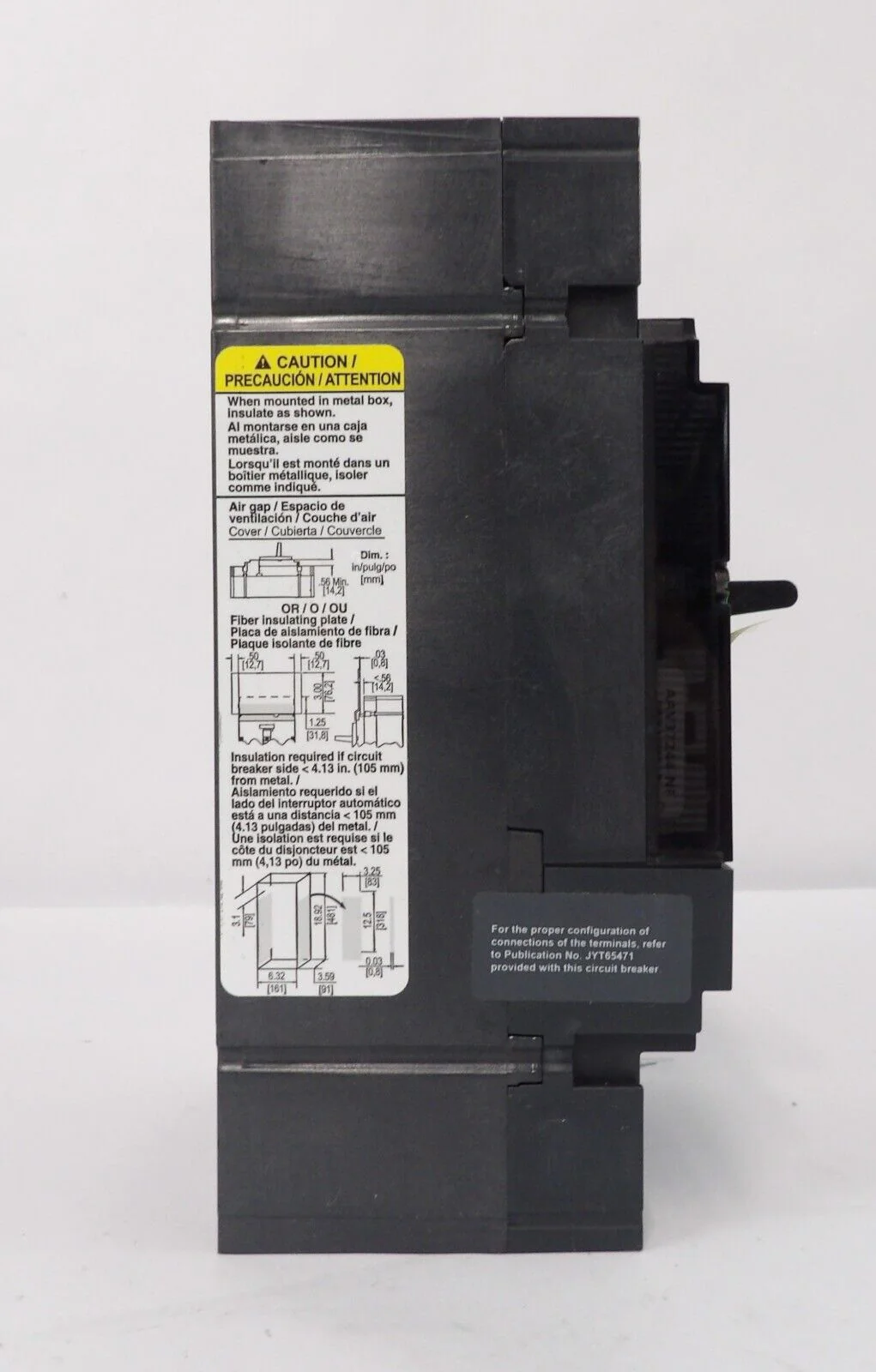 Schneider Electric JGF36150UK 3 Pole Circuit Breaker PowerPacT New Surplus - Image 3