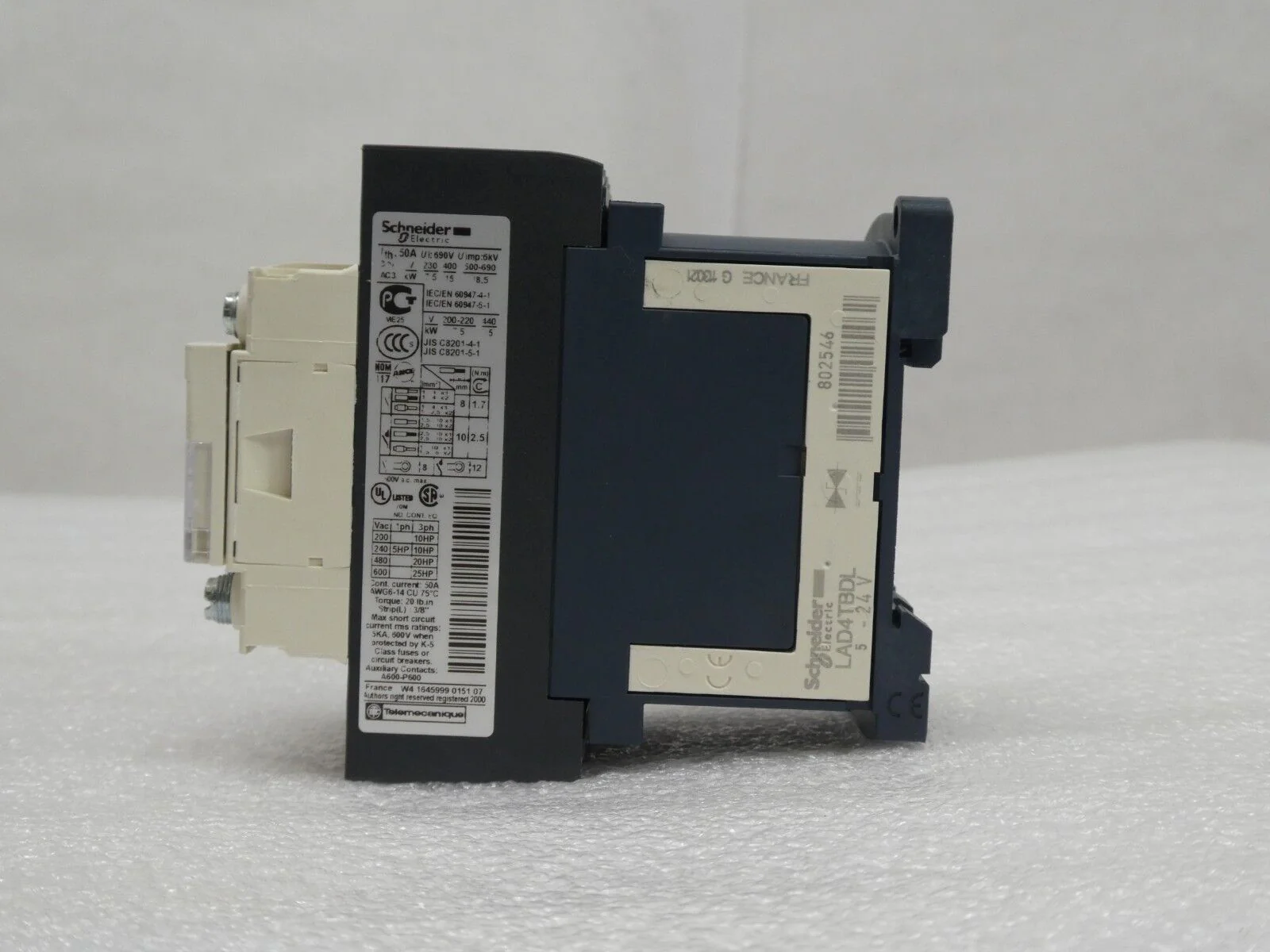 Schneider Electric LC1D326BD Contactor TeSys LAD4TBDL Reseller Lot of 5 Used - Image 6