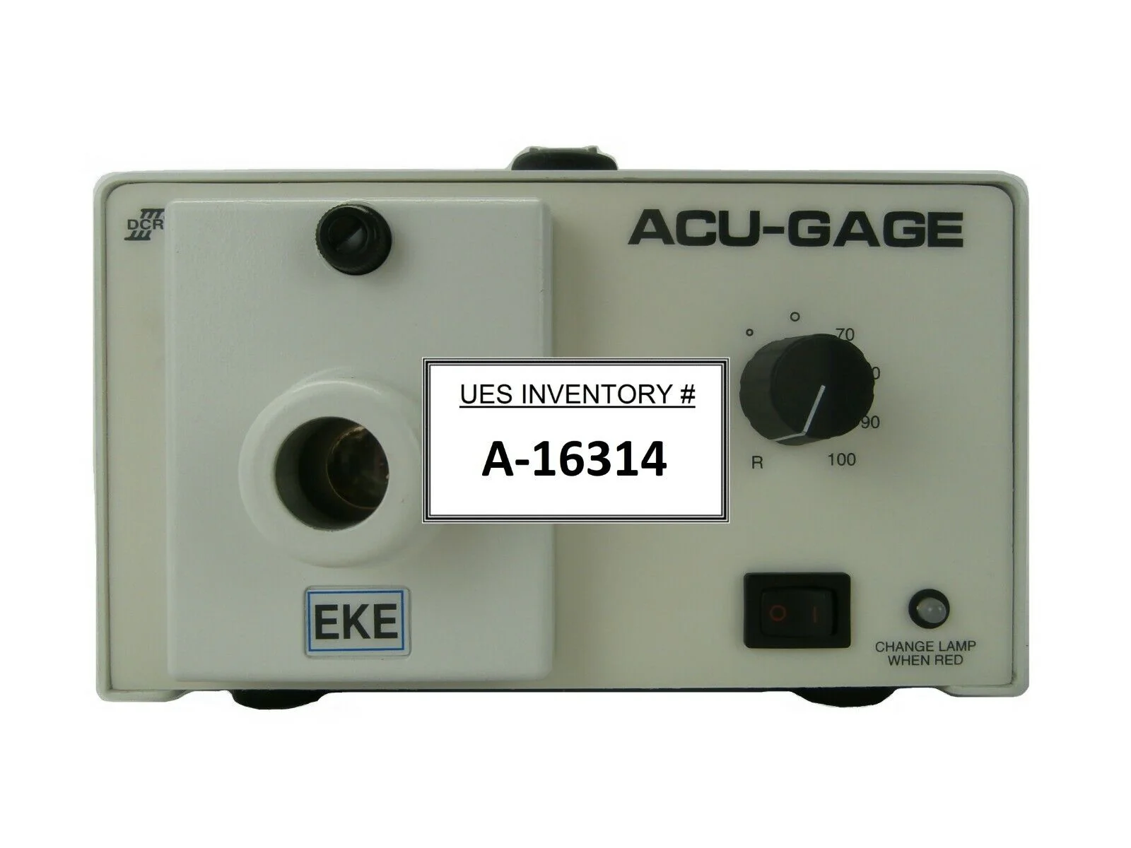 Schott 20800-118 Fiber Optic Light Source DCRIII Acu-Gage EKE Tested Working