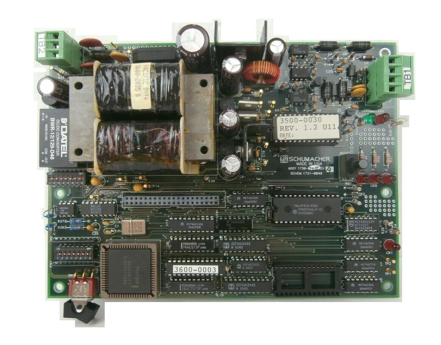 Schumacher 1730-7015 Pneumatic System CPU Board PCB 3500-0030 Working Surplus - Image 2