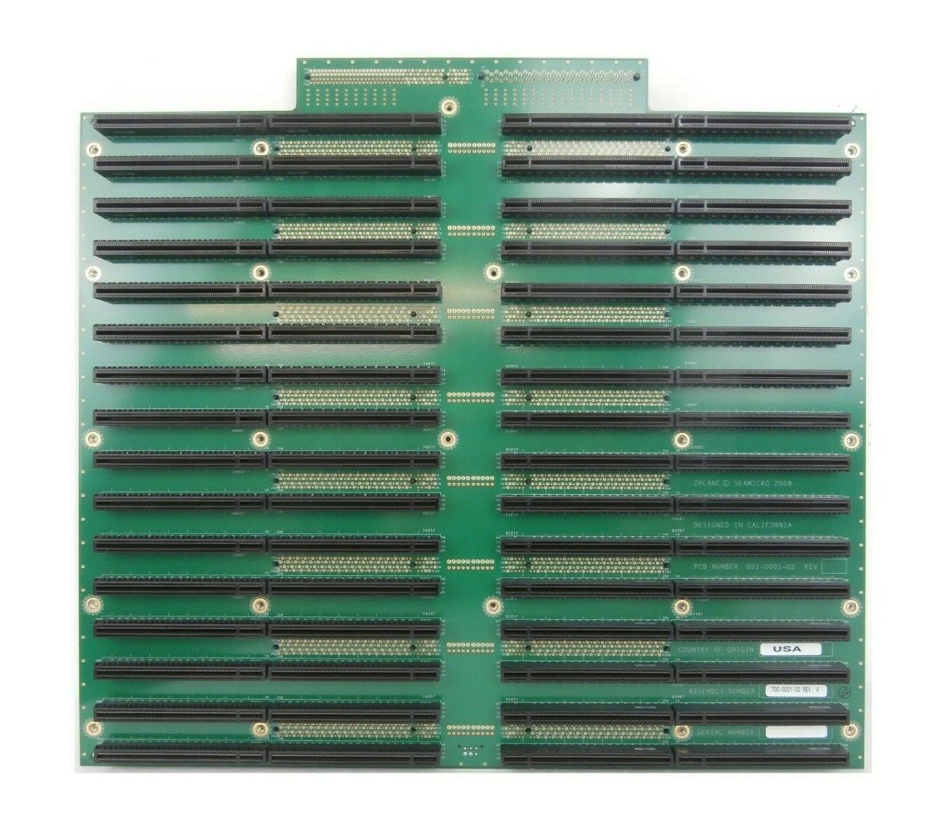 SeaMicro 700-0001-02 Z Plane Backplane Board PCB 003-0001-02 SM10000 Working - Image 2