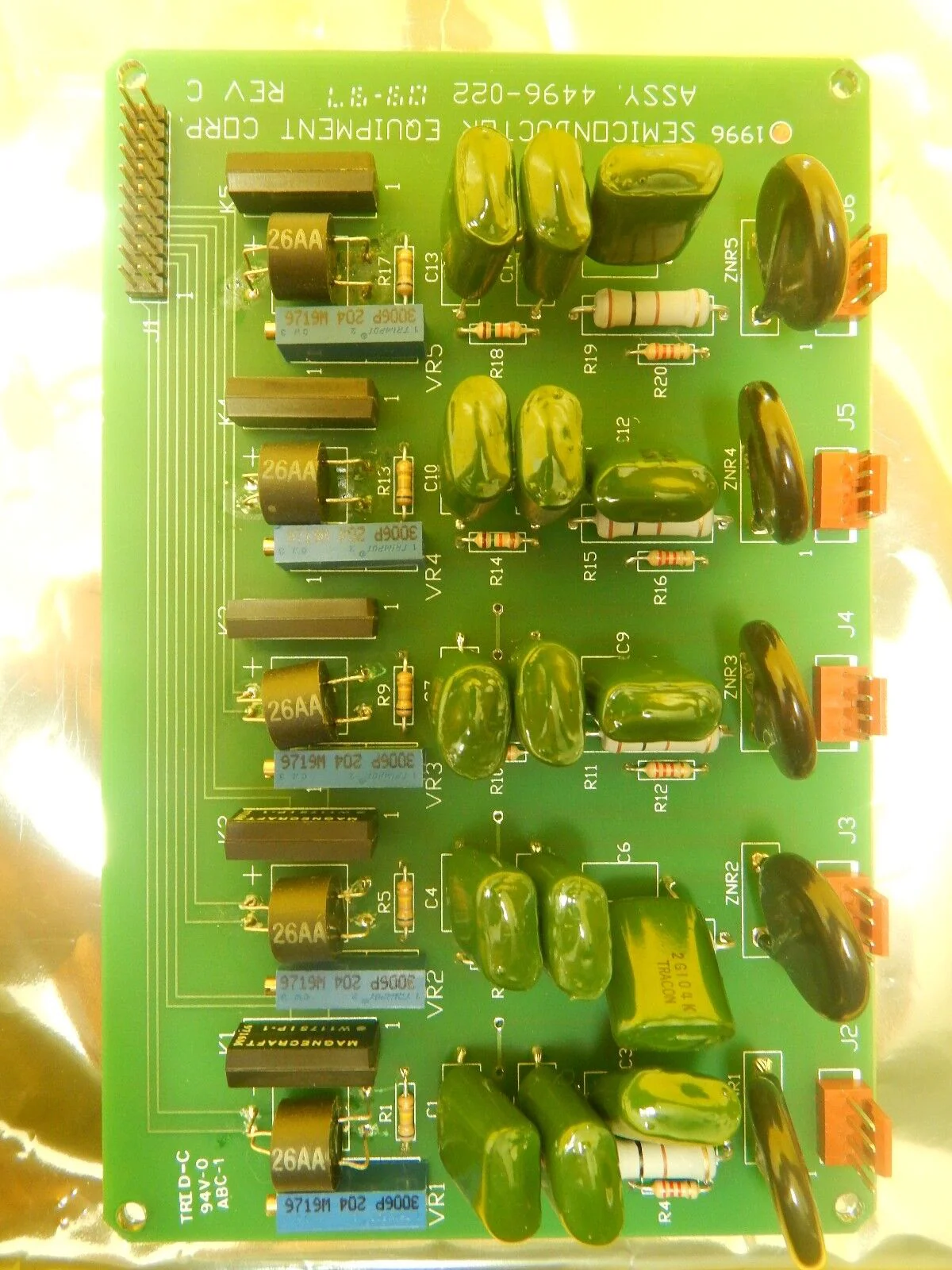 Semiconductor Equipment Corp 4496-022 Resistor PCB Board 410 Bonder Used Working - Image 5