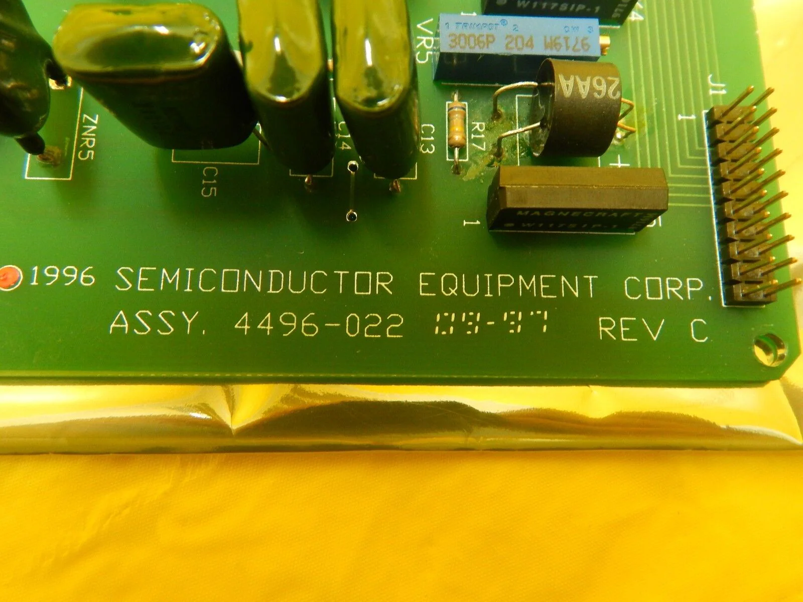 Semiconductor Equipment Corp 4496-022 Resistor PCB Board 410 Bonder Used Working - Image 9