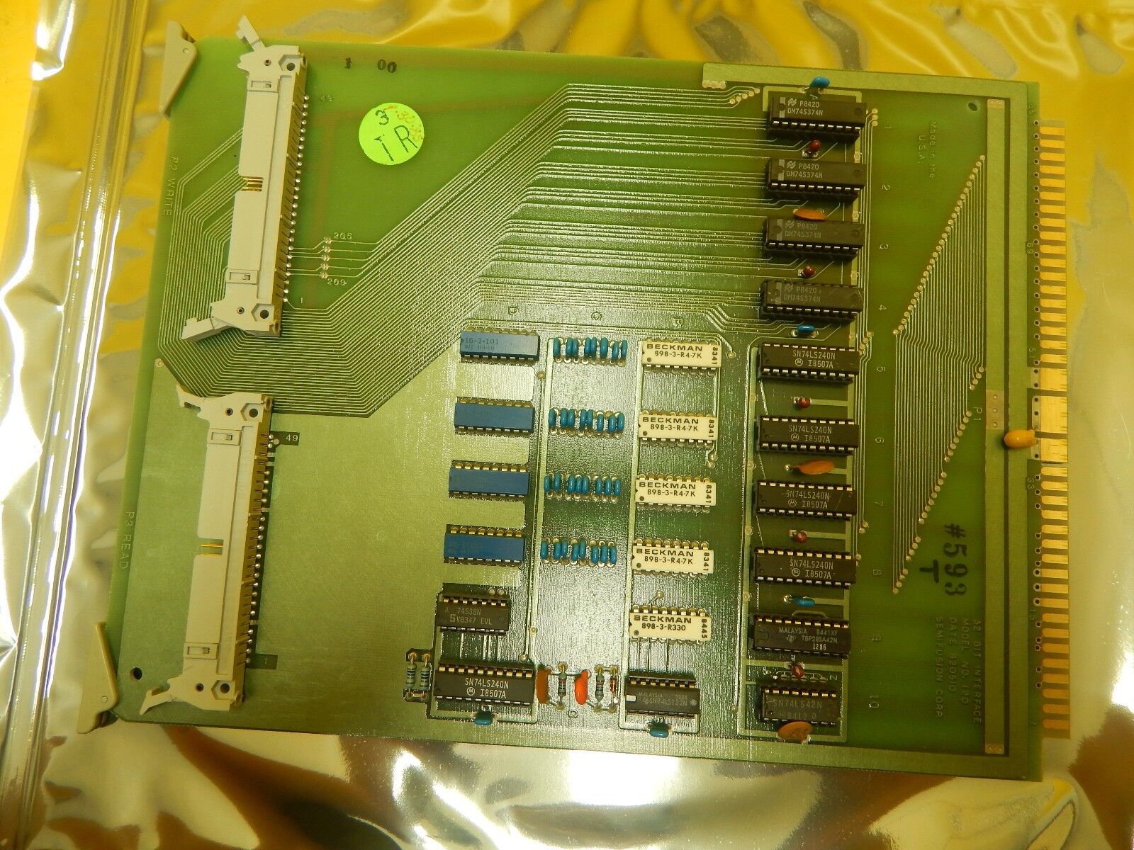 Semifusion 120 32 Bit Interface PCB Card Ultratech Stepper UltraStep 1000 Used - Image 3