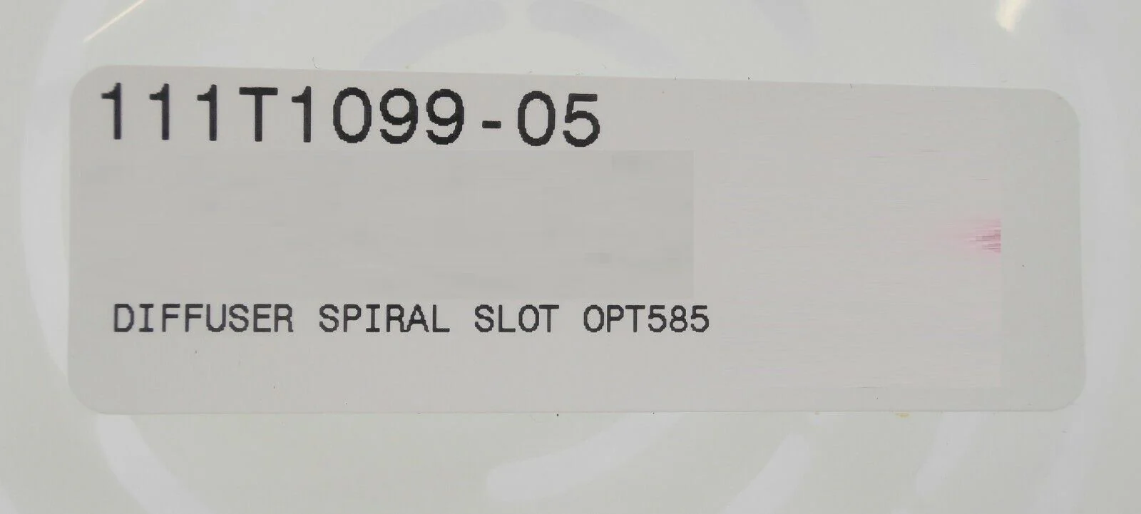 Semitool 111T1099-05 Diffuser Spiral Slot 4mm Low Acid Optimized Plate New - Image 8