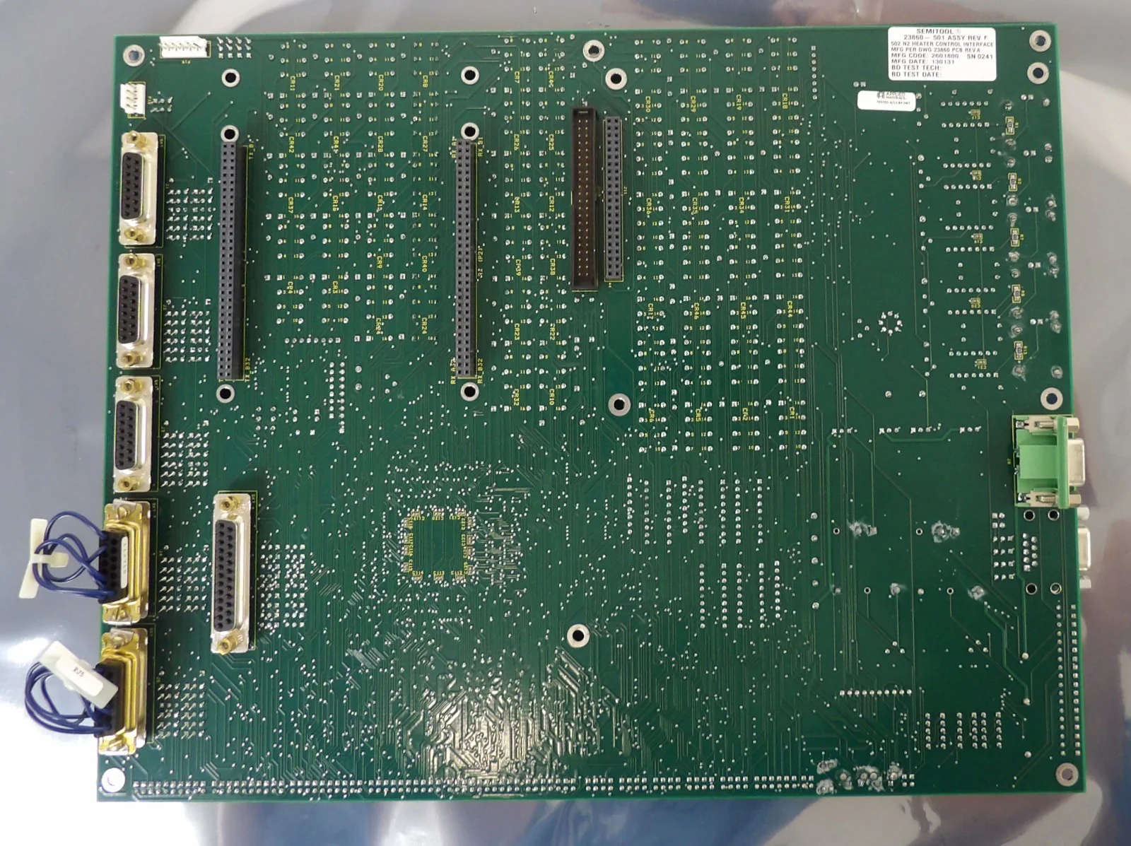 Semitool 23860-501 502 N2 Heater Control Interface Anneal Control PCB Working - Image 6