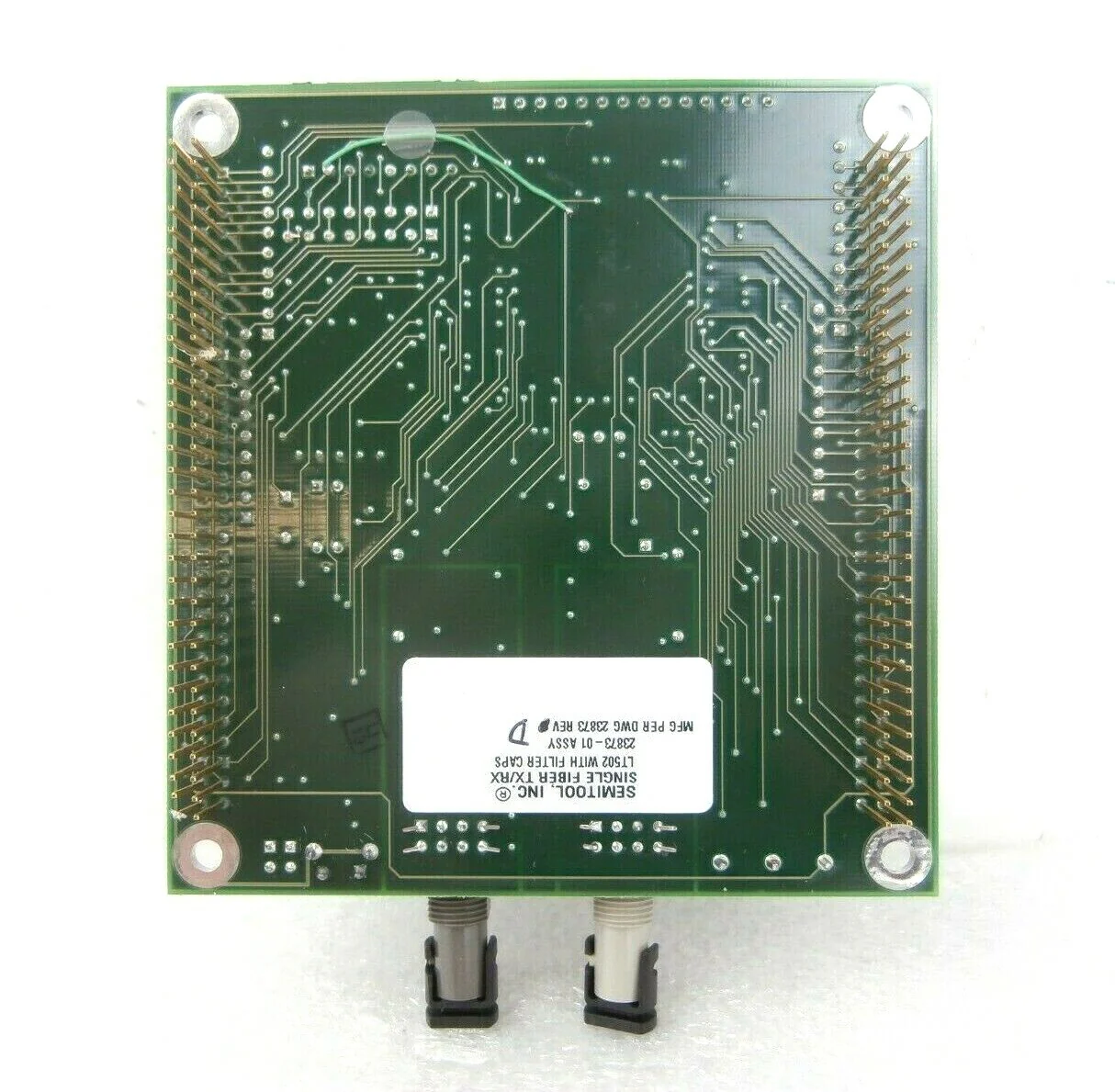 Semitool 23873-01 Single Fiber Transceiver Board PCB TX/RX LT502 Refurbished - Image 3