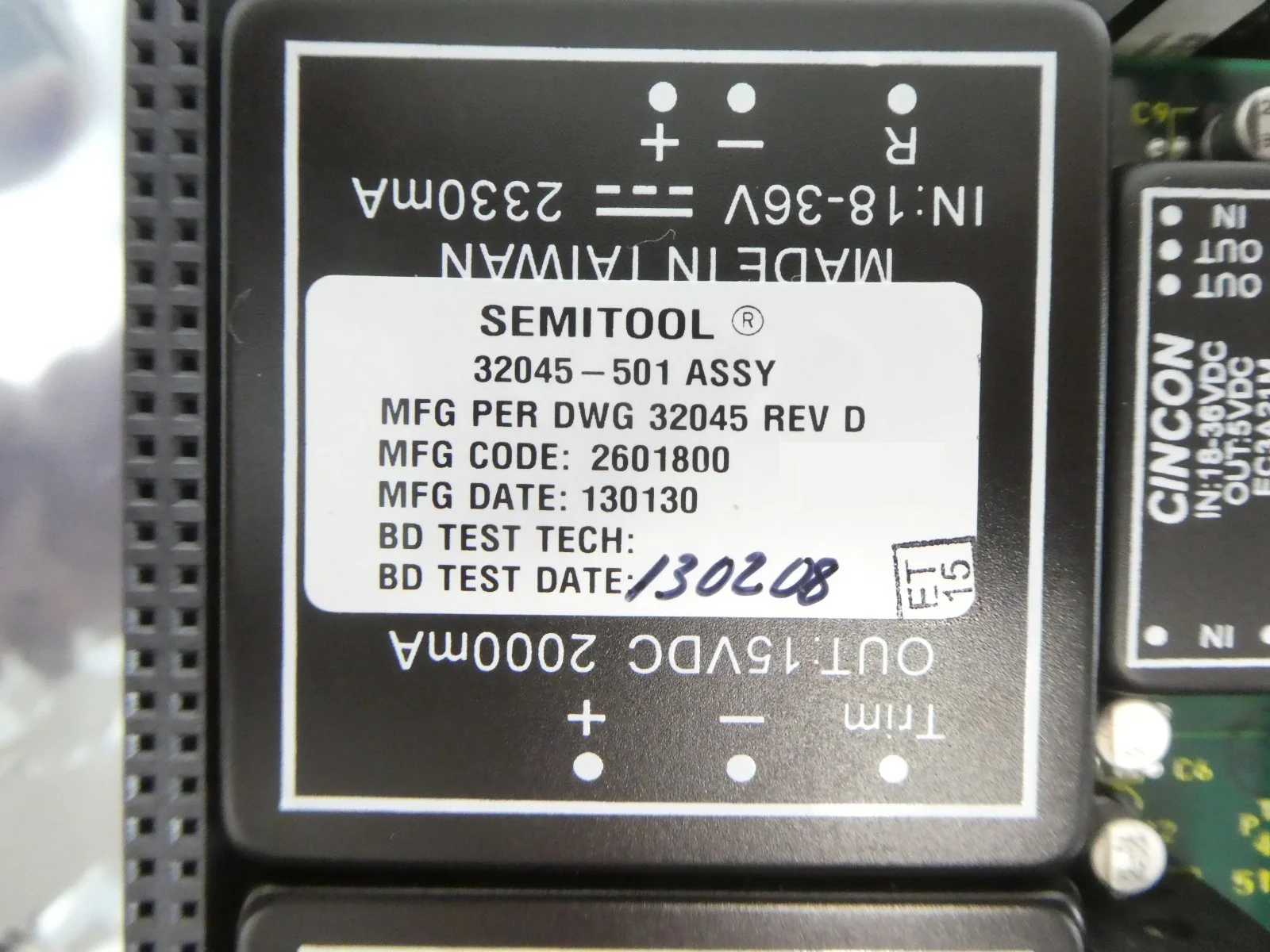 Semitool 32045-501 Anneal Control Box PCB Stack 32044-01 23873-501 New Surplus - Image 13