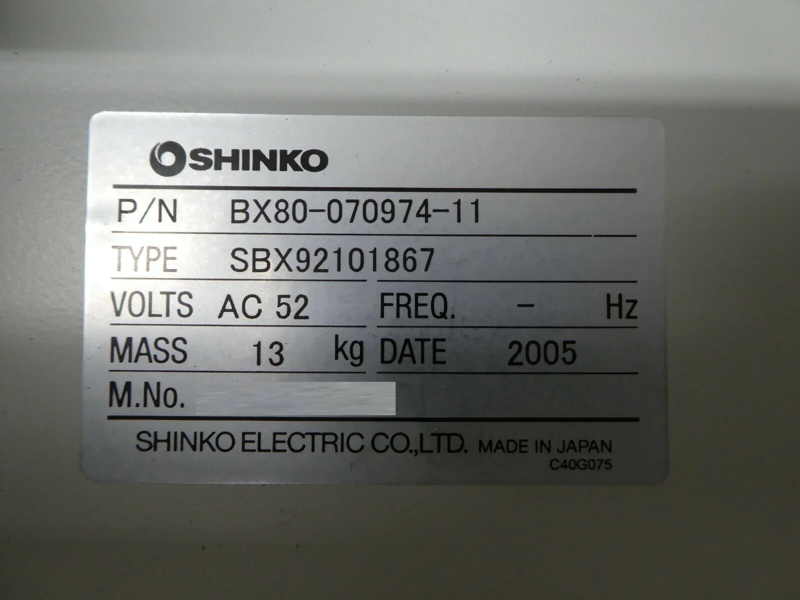 Shinko BX80-070974-11 300mm Wafer Prealigner SBX92101867 Trias Working Spare - Image 11