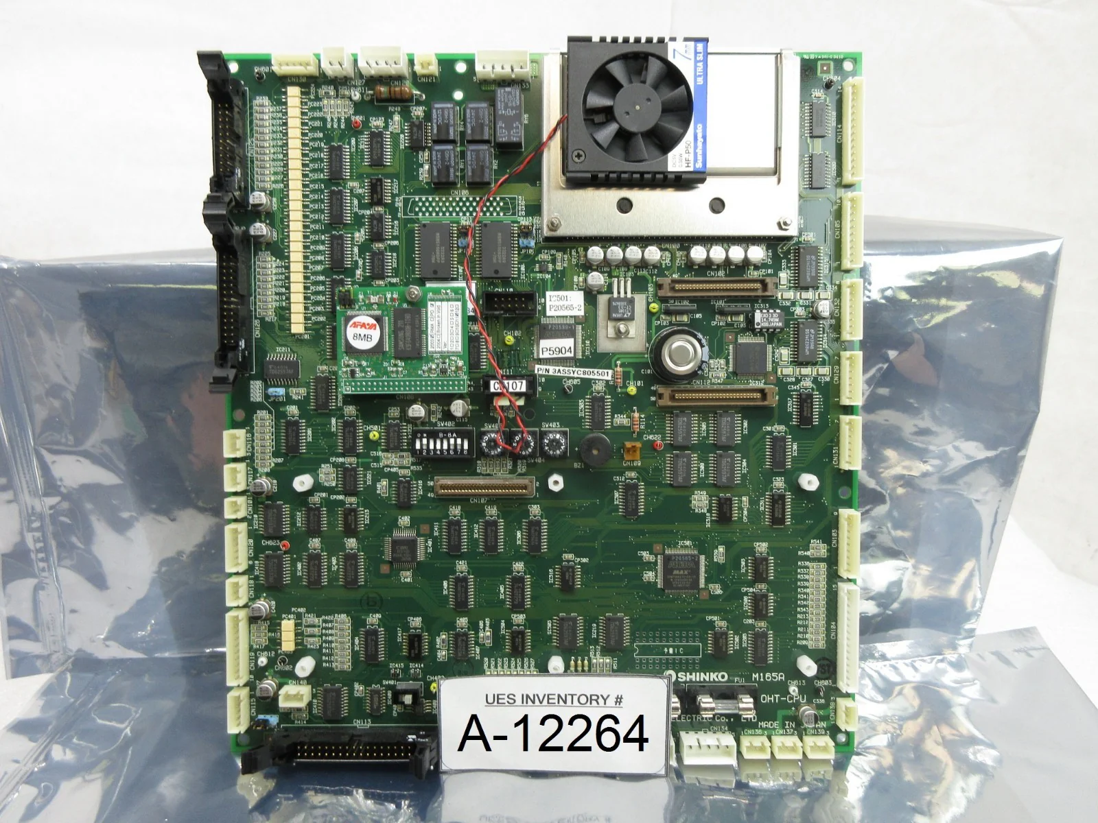Shinko Electric 3ASSYC805500 Processor Board PCB M165A VHT5-1-1 Used Working