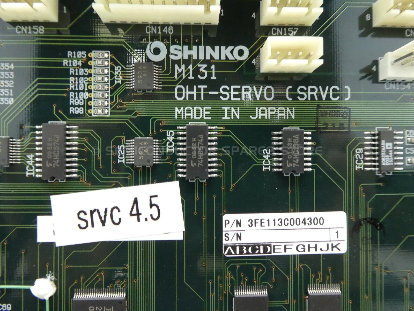 Shinko Electric 3FE113C004300 PCB OHT-SERVO (SRVC) M131 SRVC 4.5 Ver. 2,7 Spare - Image 12