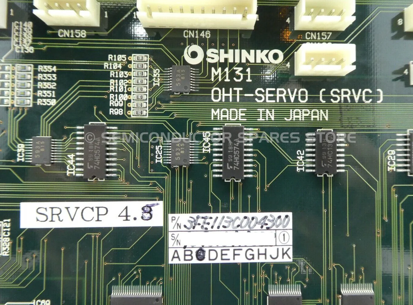 Shinko Electric 3FE113C004300 PCB OHT-SERVO (SRVC) M131 SRVCP 4.5 Ver. 2-3 Spare - Image 12