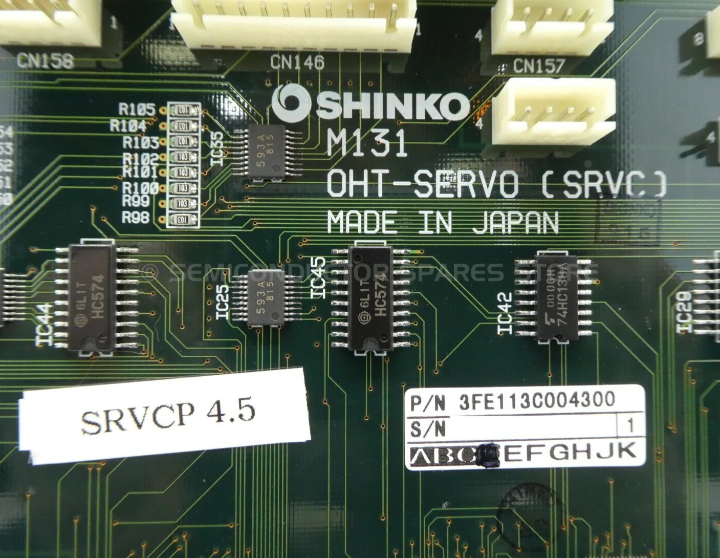 Shinko Electric 3FE113C004300 PCB OHT-SERVO (SRVC) M131 SRVCP 4.5 Ver. 2-5 Spare - Image 12