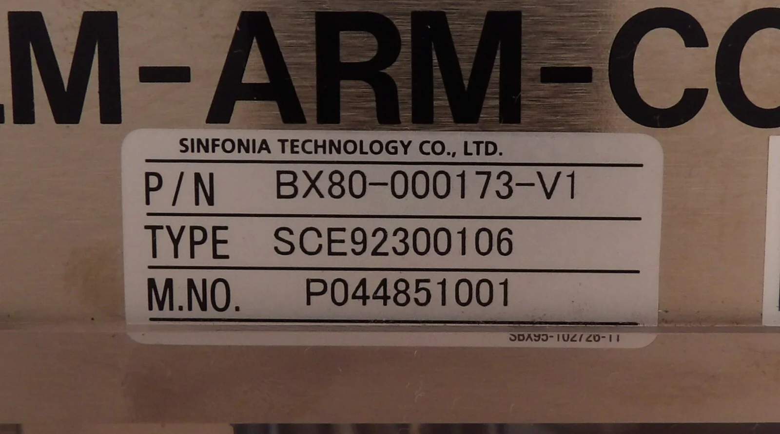 Shinko Electric BX80-000173-V1 Robot Controller SCE92300106 LM-ARM-CONT Working - Image 7