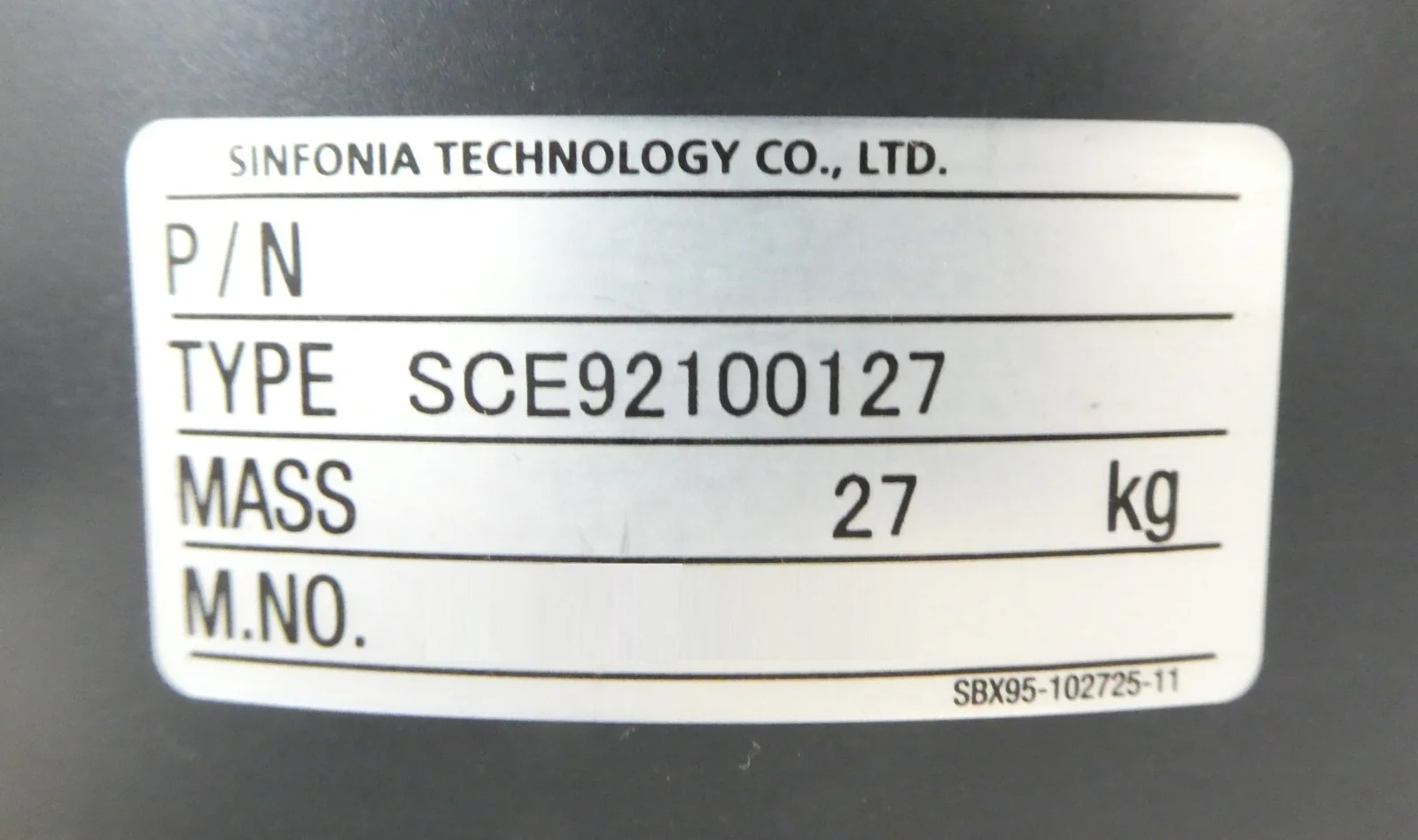 Sinfonia Technology SCE92100127 Dual Arm Wafer Handling Robot Untested Spare - Image 2