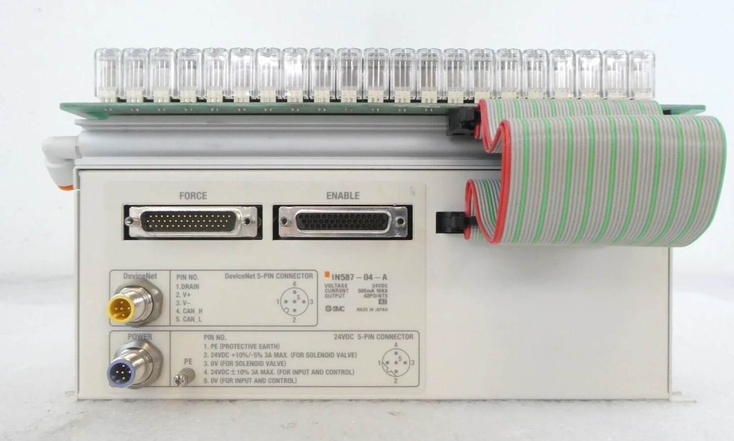 SMC IN587-04-A 42-Port Gas Panel VV100-49-X86 with Communication Box Working - Image 2