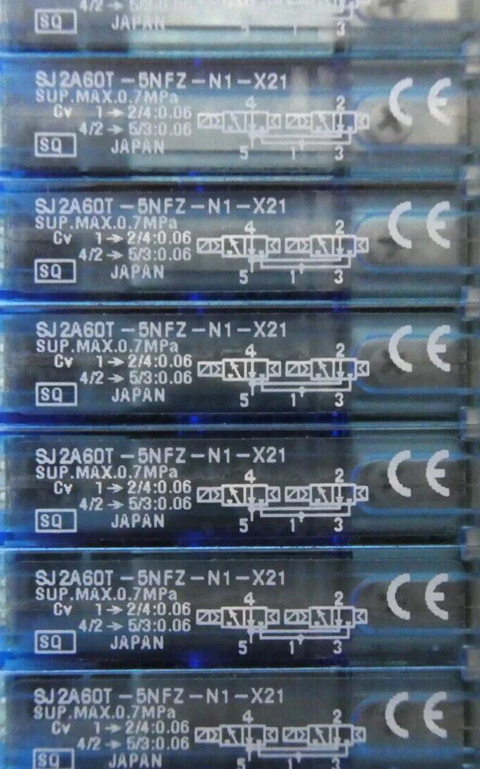 SMC IN587-20 63-Port Pneumatic Manifold SJ2A60T-5NFZ-N1-X21 AMAT Working - Image 9