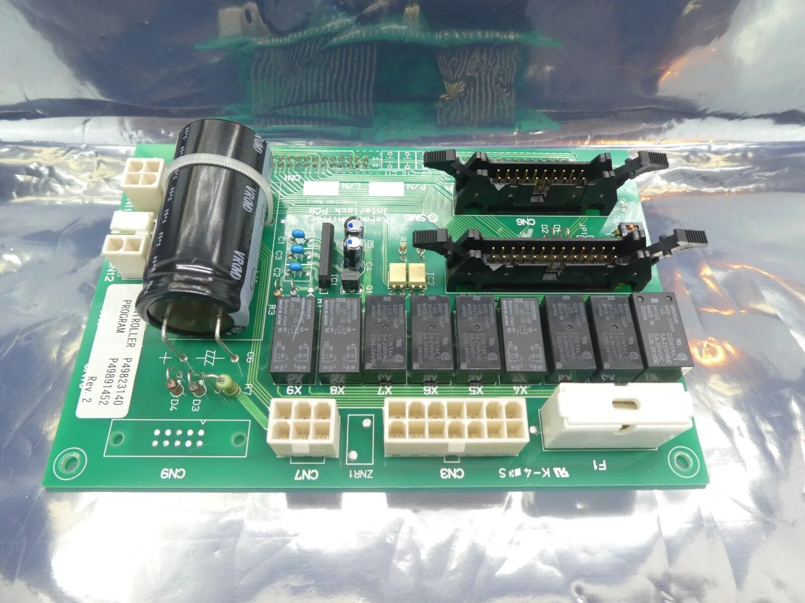 SMC P49822182 Thermo Chiller Interlock PCB P49823140 P49891452 Working Surplus - Image 5