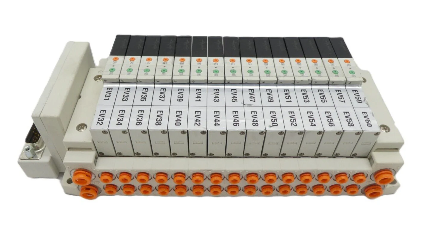 SMC SS5V1-15-DUX00300 15-Port Pneumatic Manifold AMAT 0190-76347 Working Surplus - Image 4