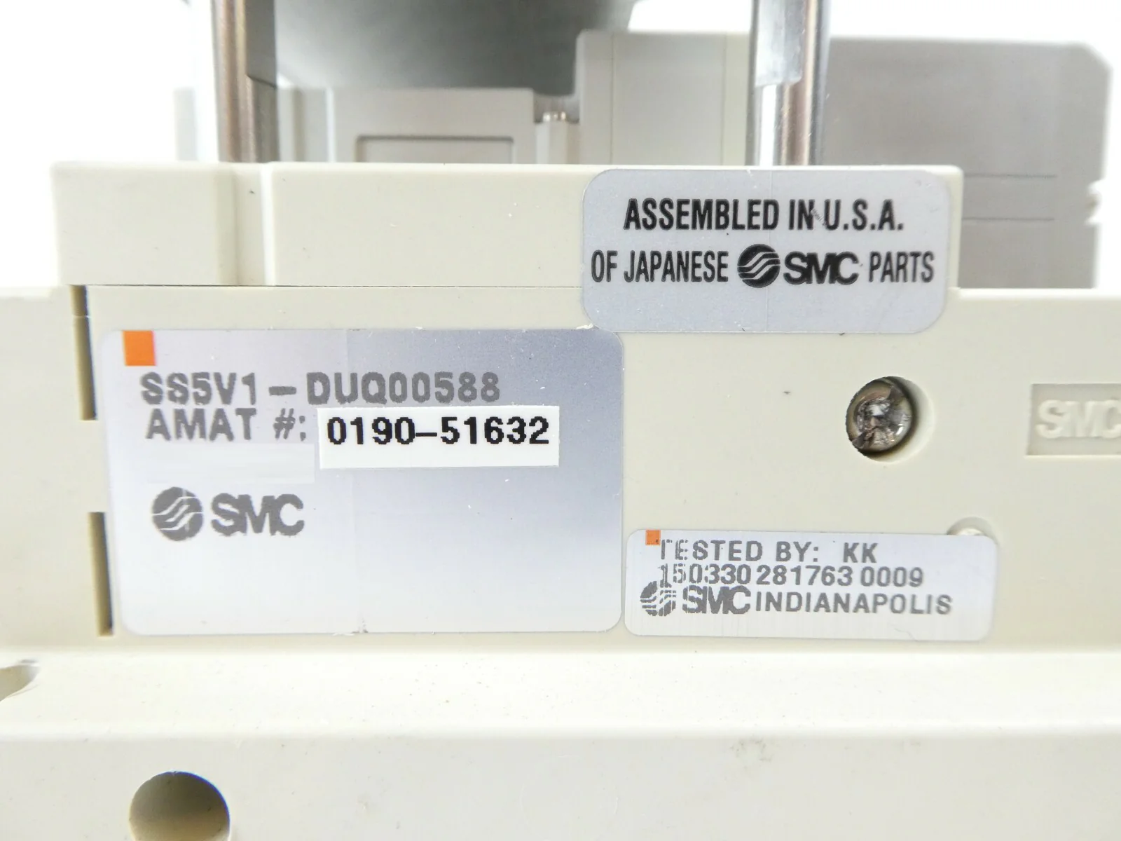 SMC SS5V1-DUQ00588 Pneumatic Manifold AMAT Applied Materials 0190-51632 Working - Image 10