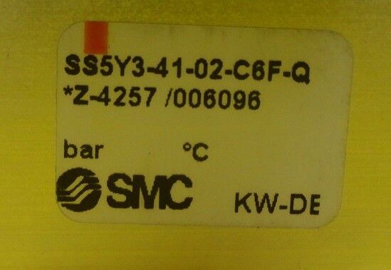 SMC SS5Y3-41-02-C6F-Q Pneumatic Manifold Z-4257 Used Working - Image 7