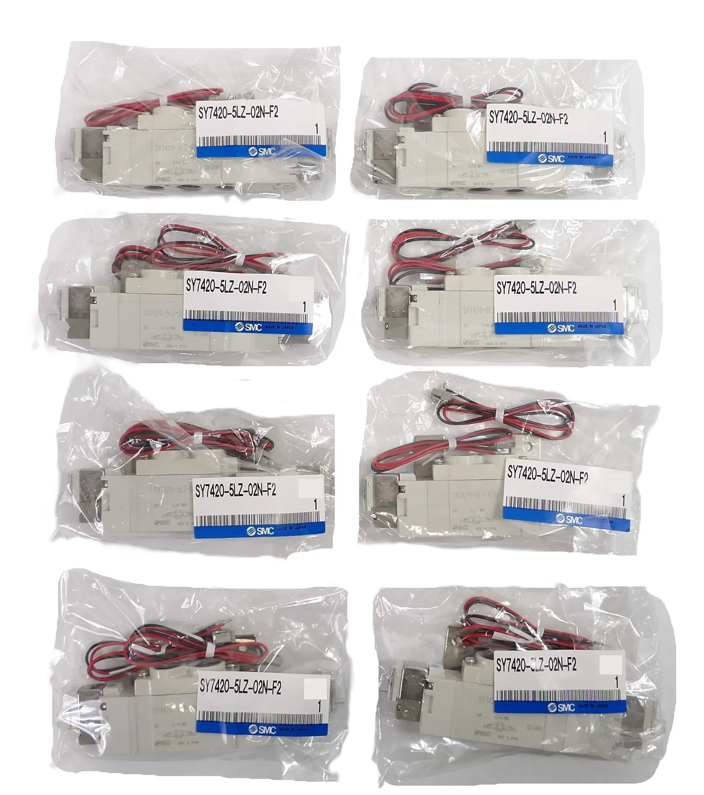 SMC SY7420-5L7-02N-F2 Solenoid Valve Reseller Lot of 8 New Surplus