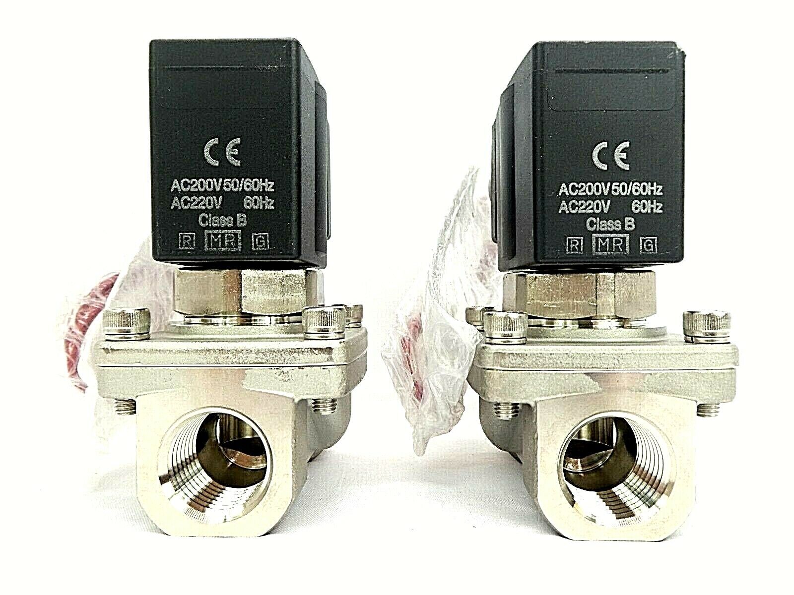 SMC VXZ2240J-04-2CR1 2-Way Media Valve Lot of 2 New Surplus - Image 2